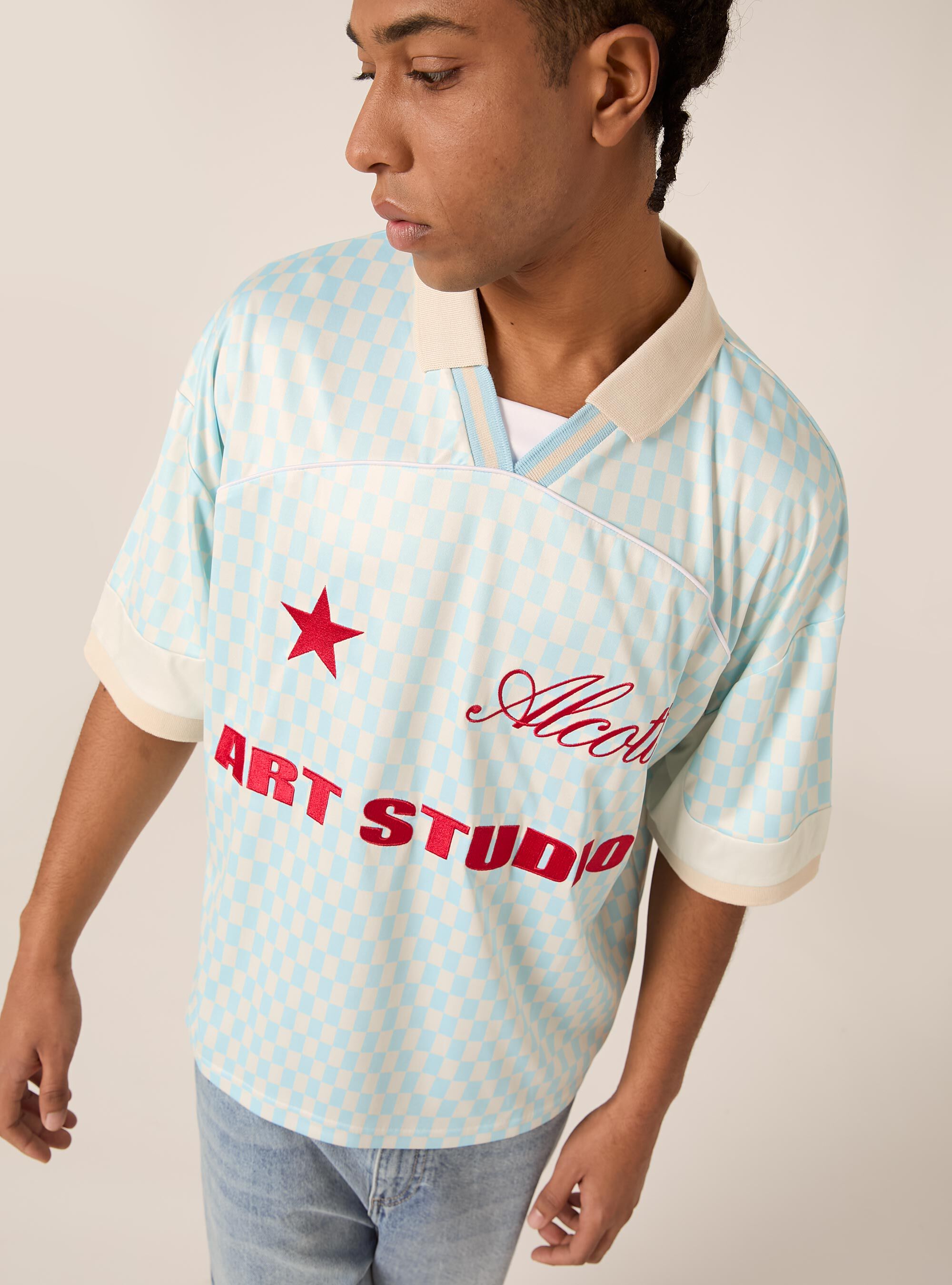 Polo-Shirt mit Art Studio Print