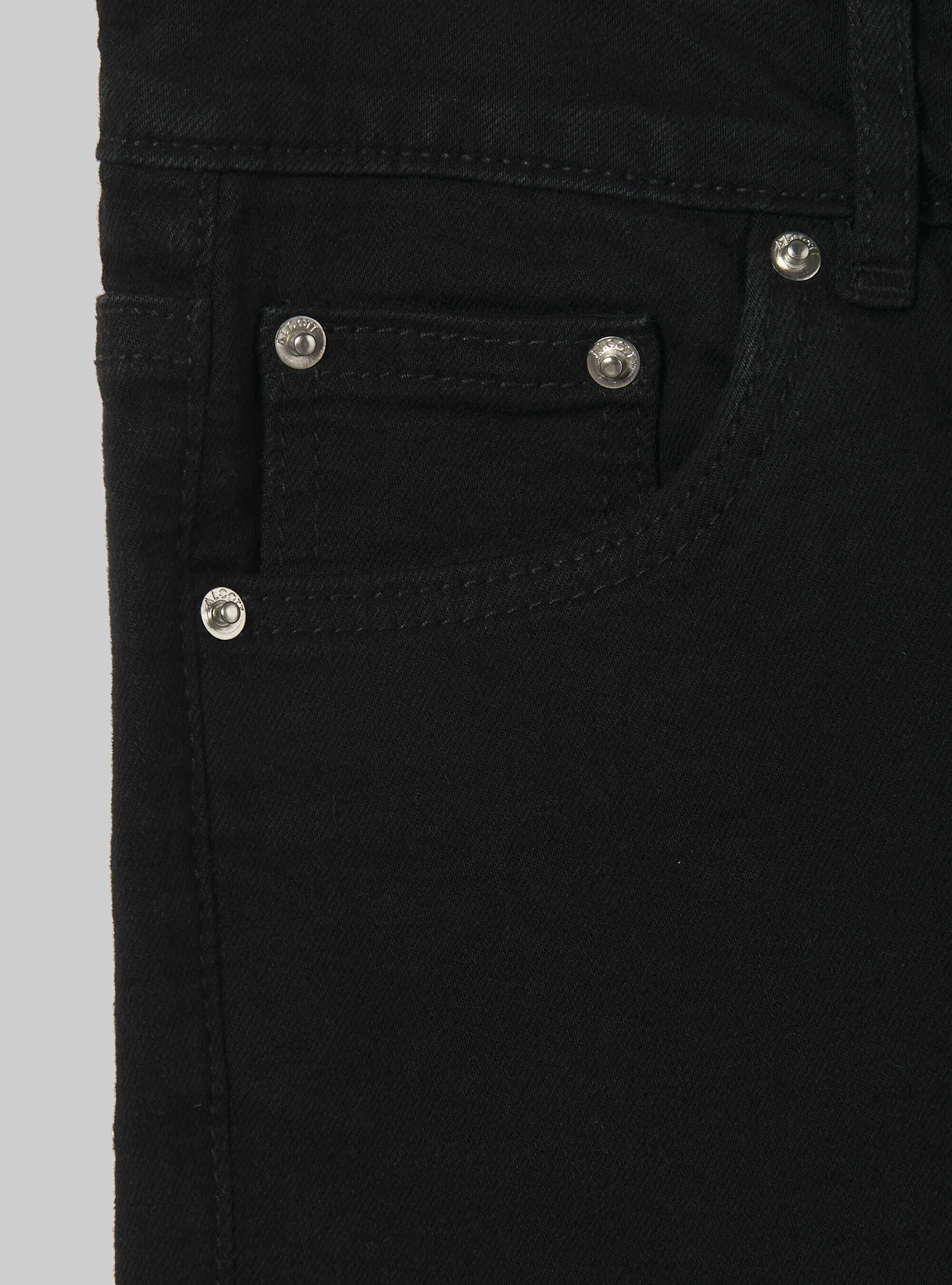 Vaqueros super skinny de cintura alta, D000 BLACK