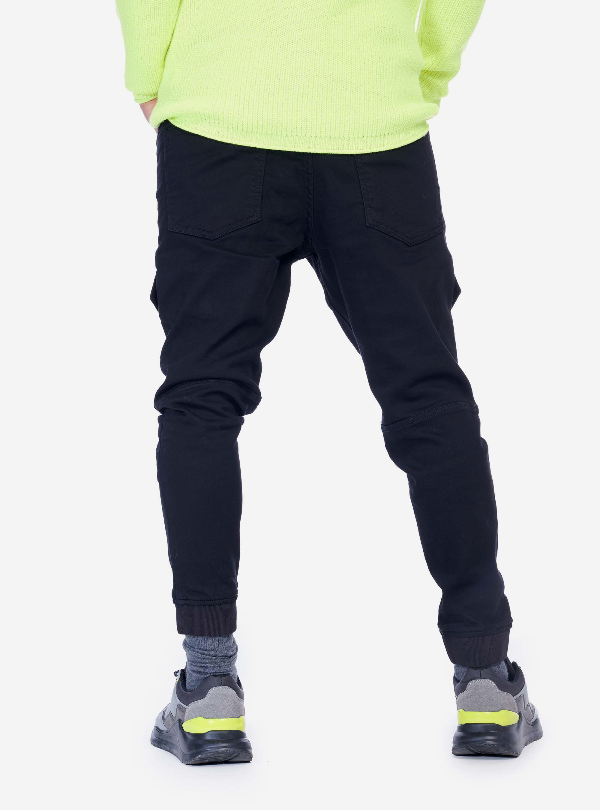 JOGGERS WITH COULISSE, BLACK