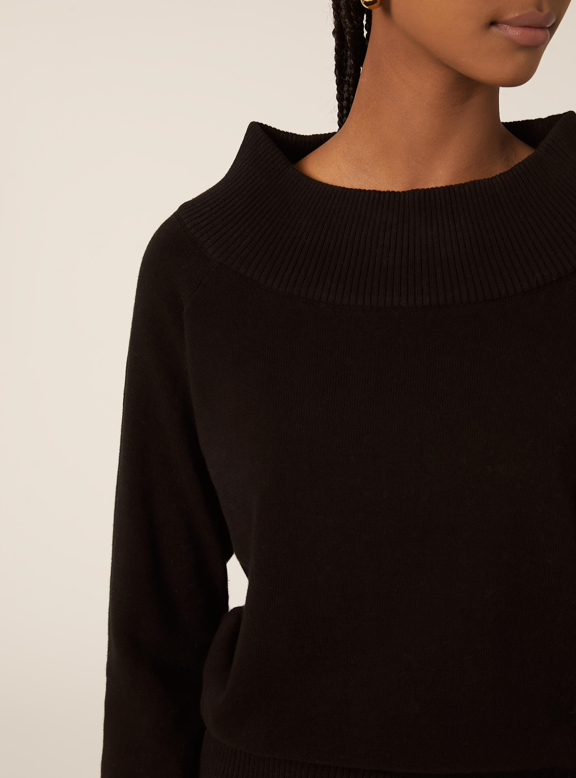 Jersey con cuello el&aacute;stico, BK1 BLACK