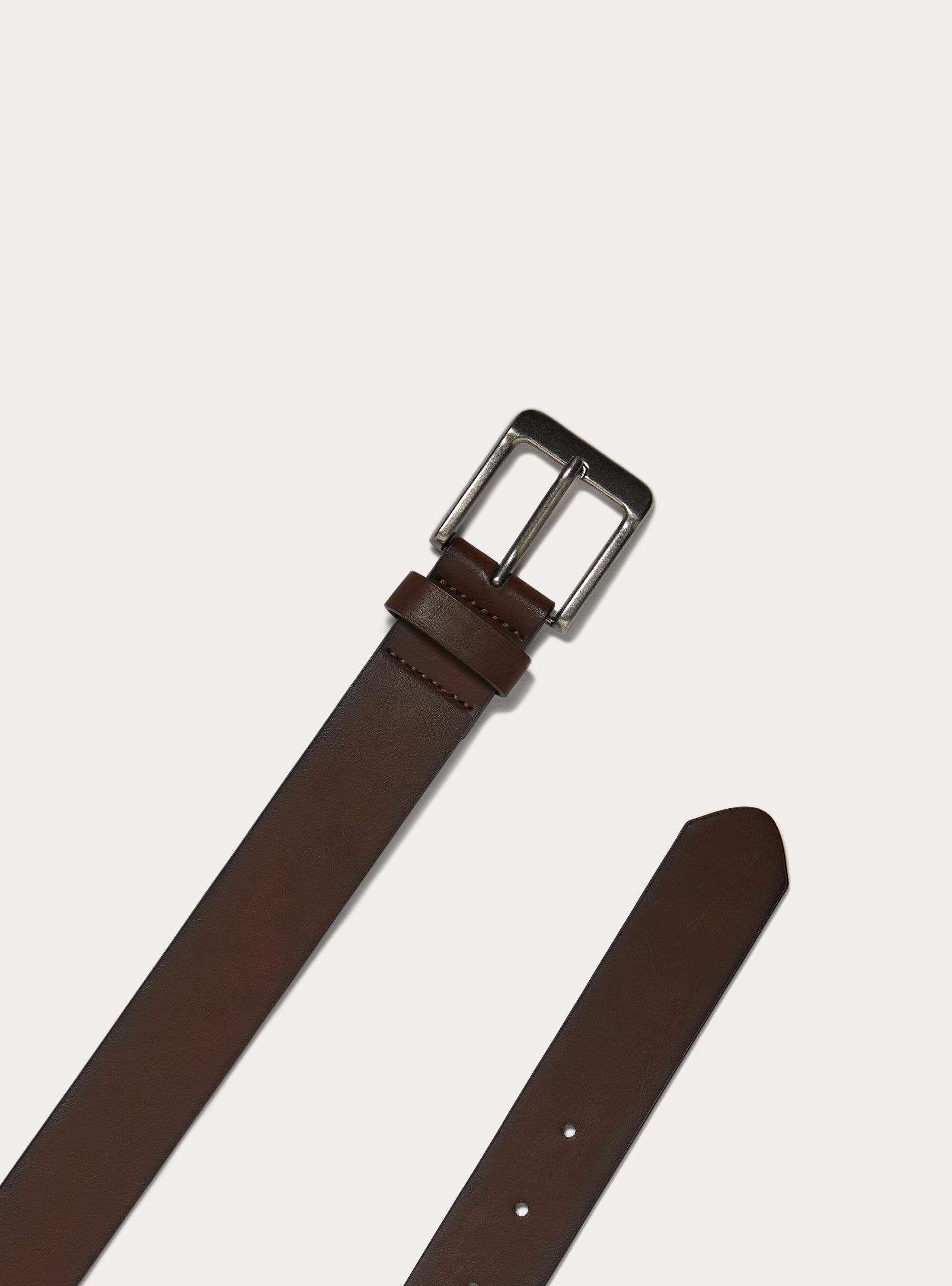 Leather effect belt, BR1 BROWN DARK