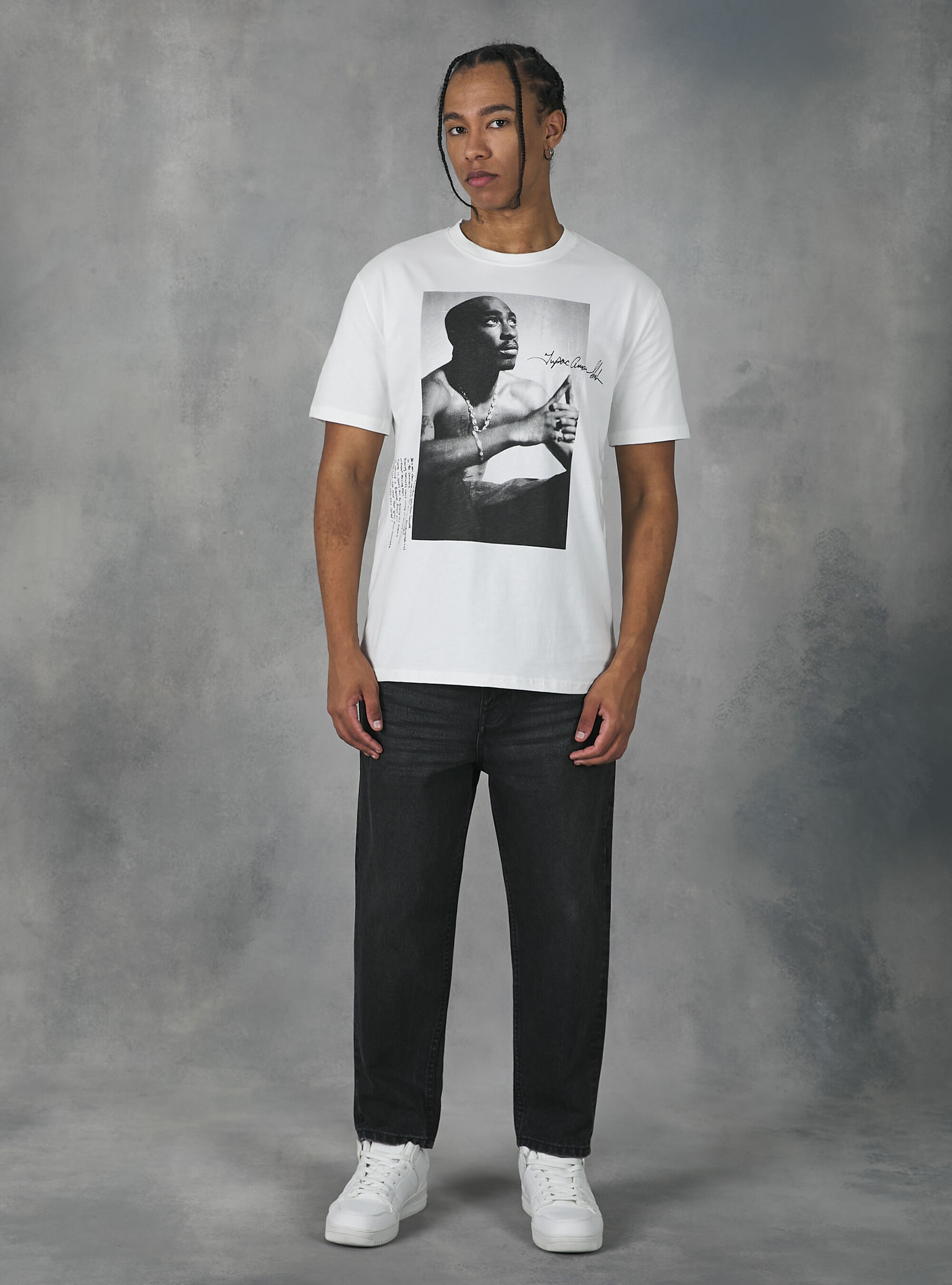 Tupac / Alcott t-shirt, WH1 OFF WHITE