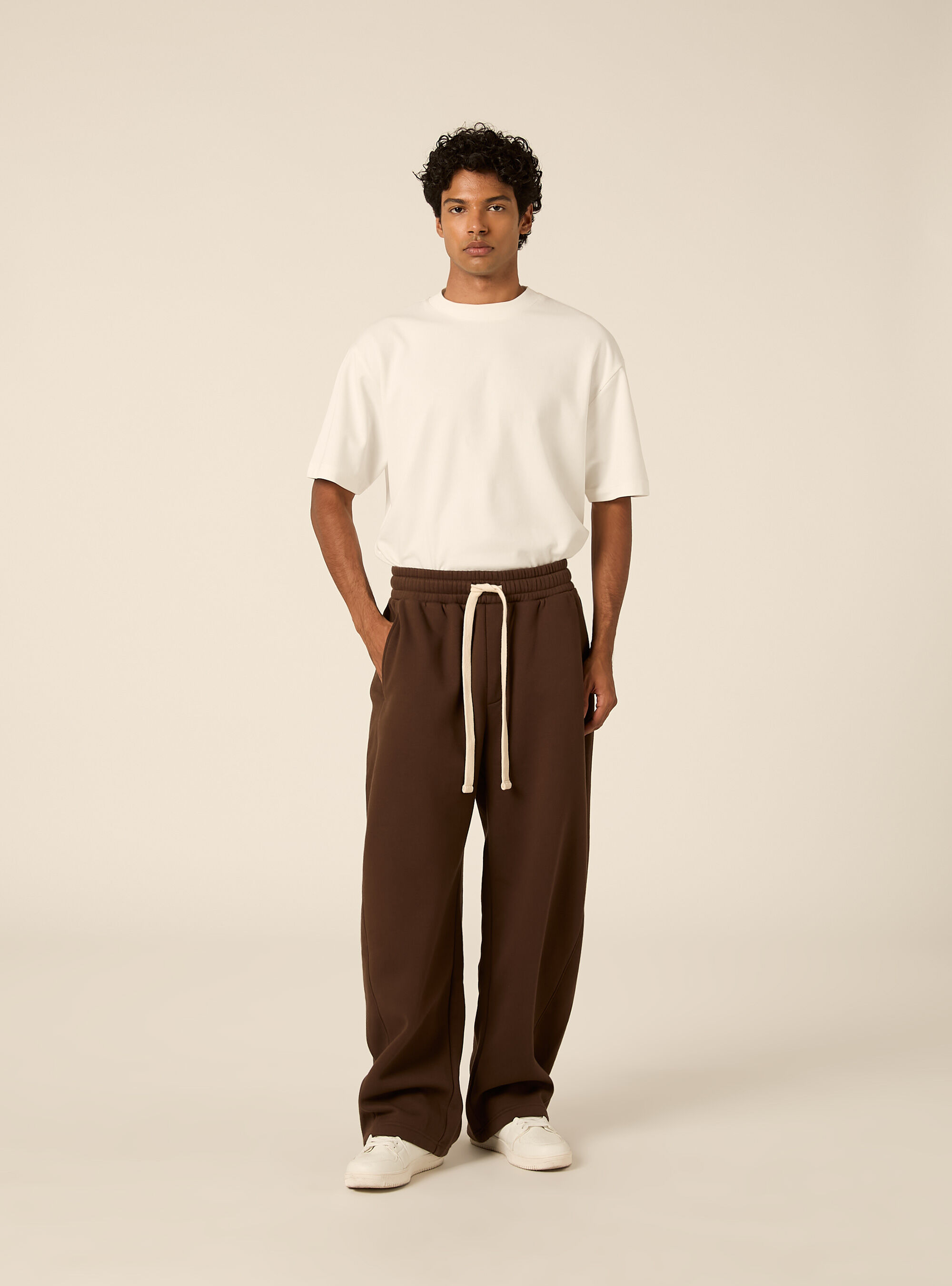 Pantalone in felpa barrel fit