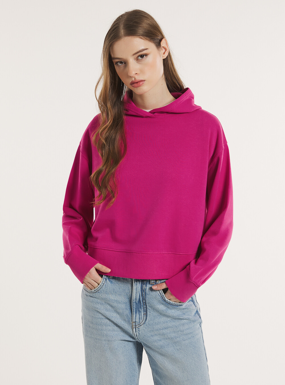 Felpa Con Cappuccio Pullover In Pile Da Donna Unik - Italia - Foto 4