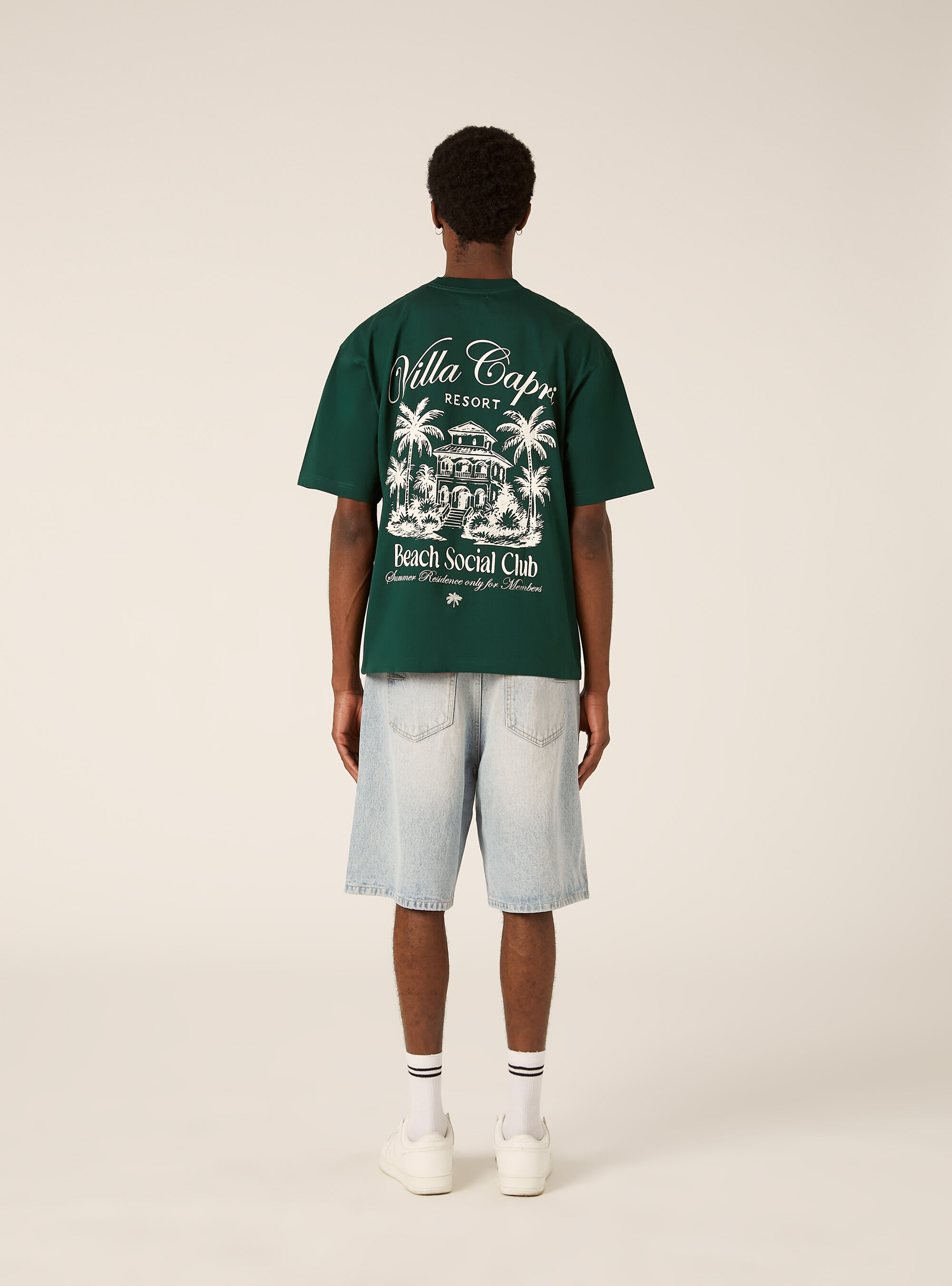 Camiseta Boxy Fit Capri Amore Mio, GN1 GREEN DARK