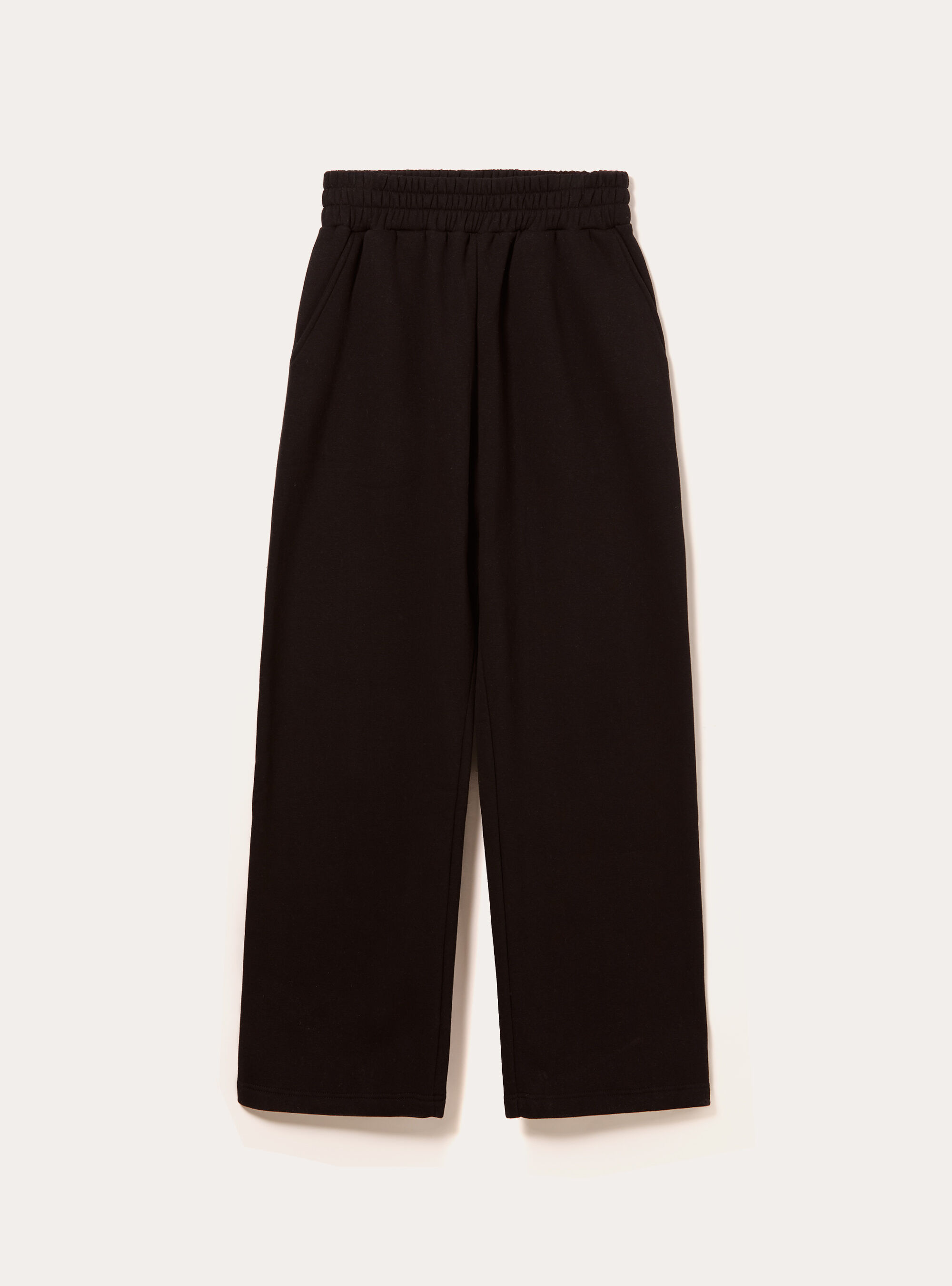 Pantalon ample en molleton, BK1 BLACK