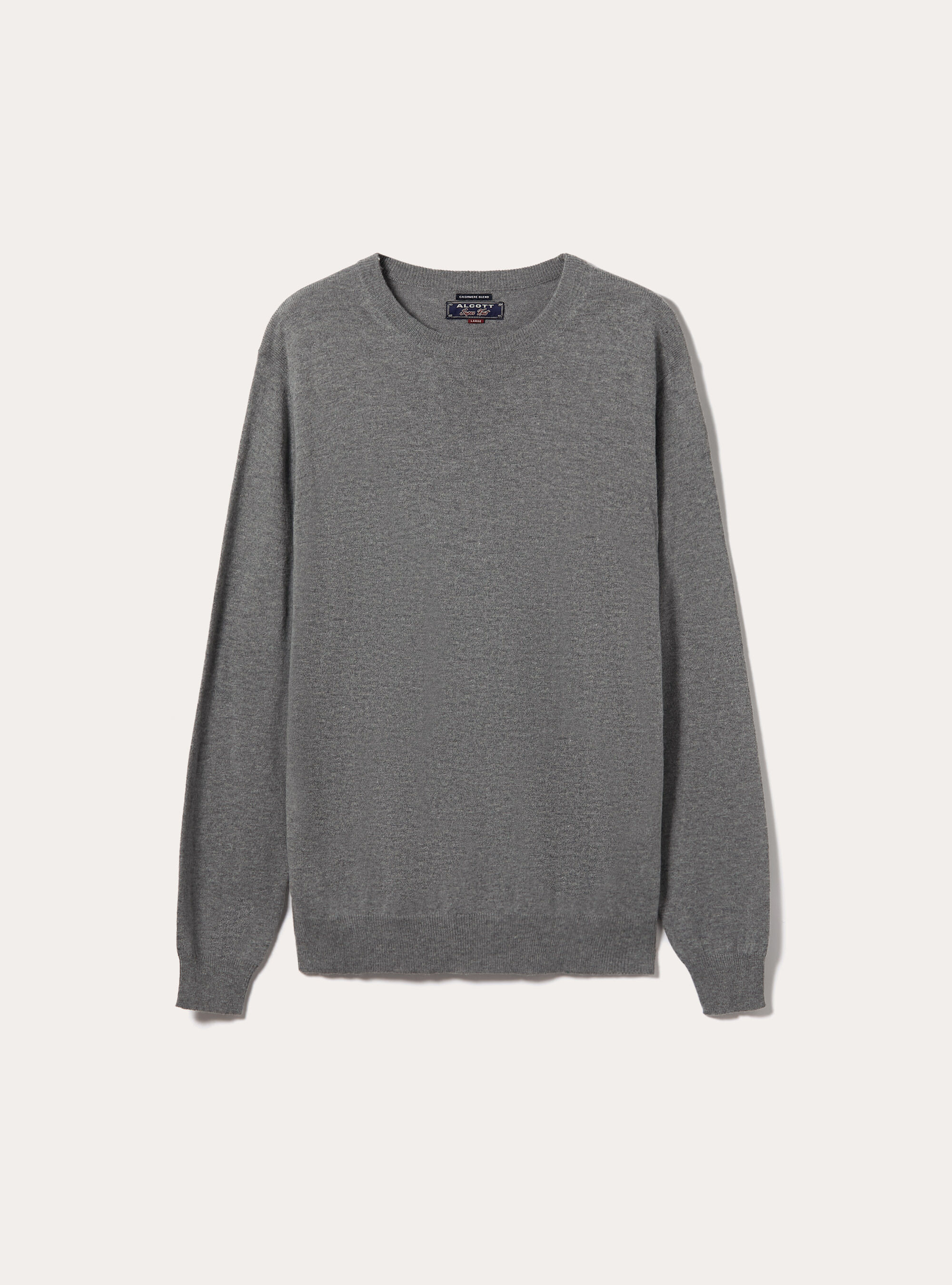 Cashmere-blend pullover, MGY1 GREY MEL DARK
