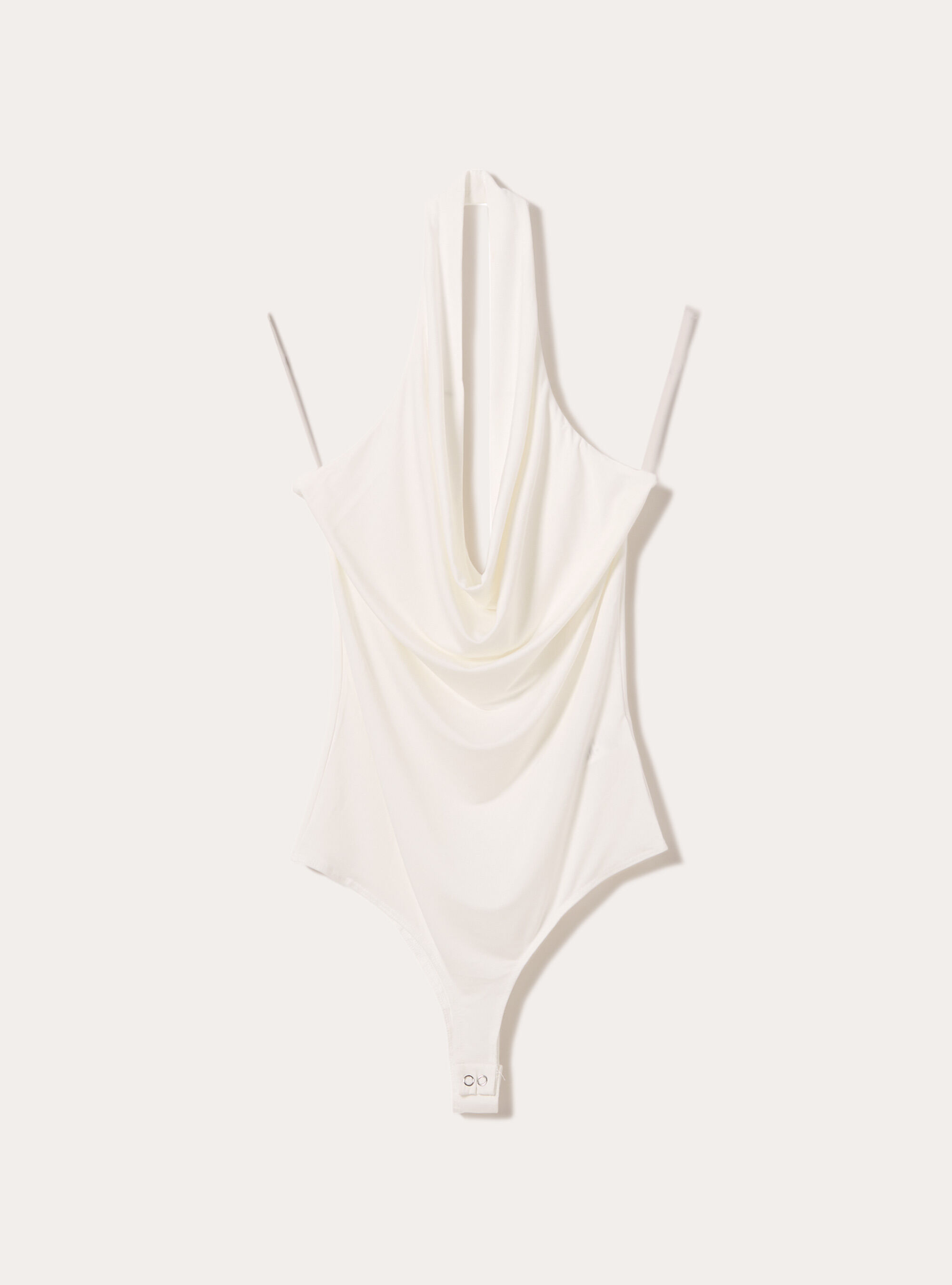 Body elastico con scollo halter, WH2 WHITE