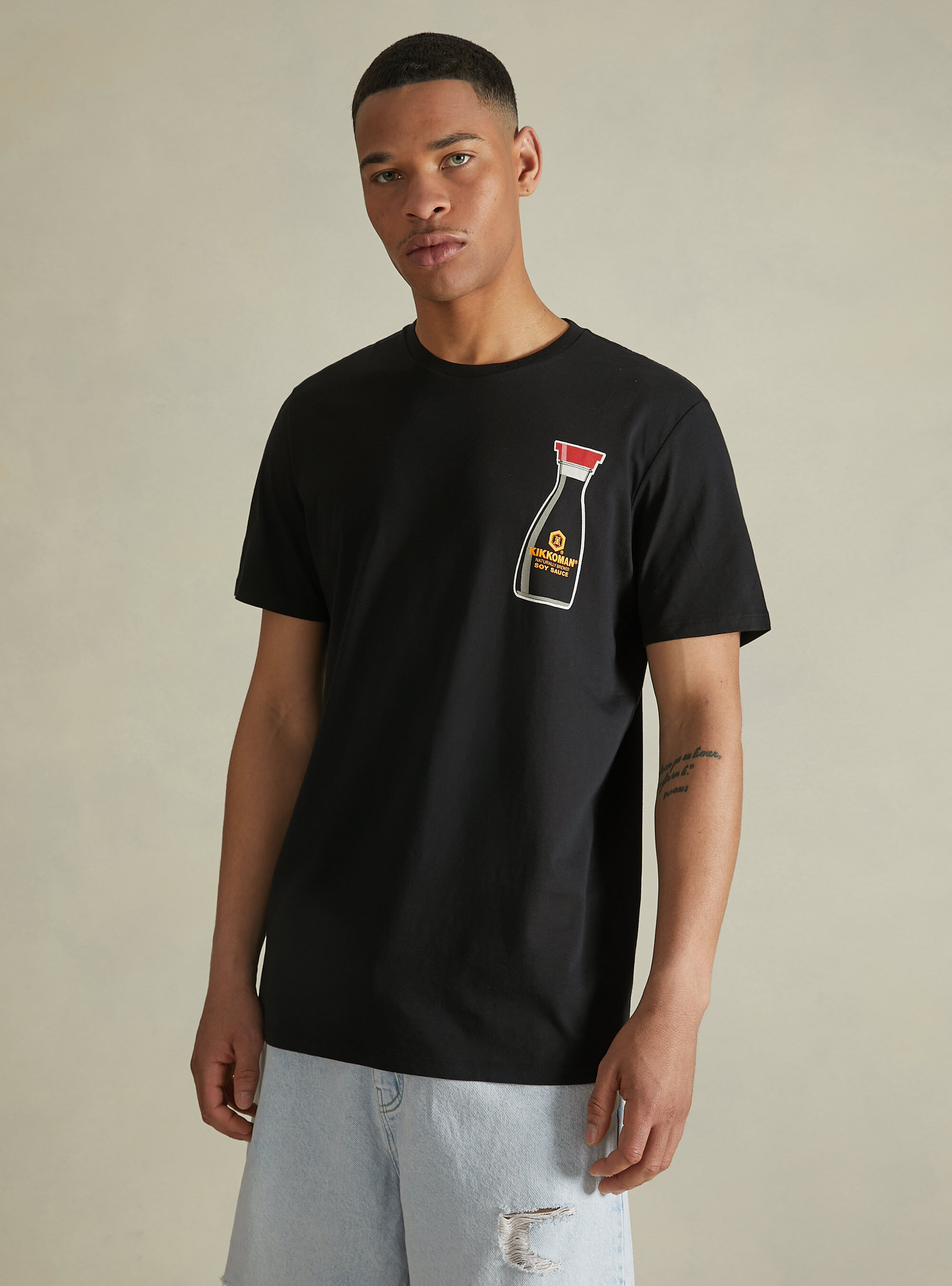 Kikkoman / Alcott T-shirt, BK1 BLACK