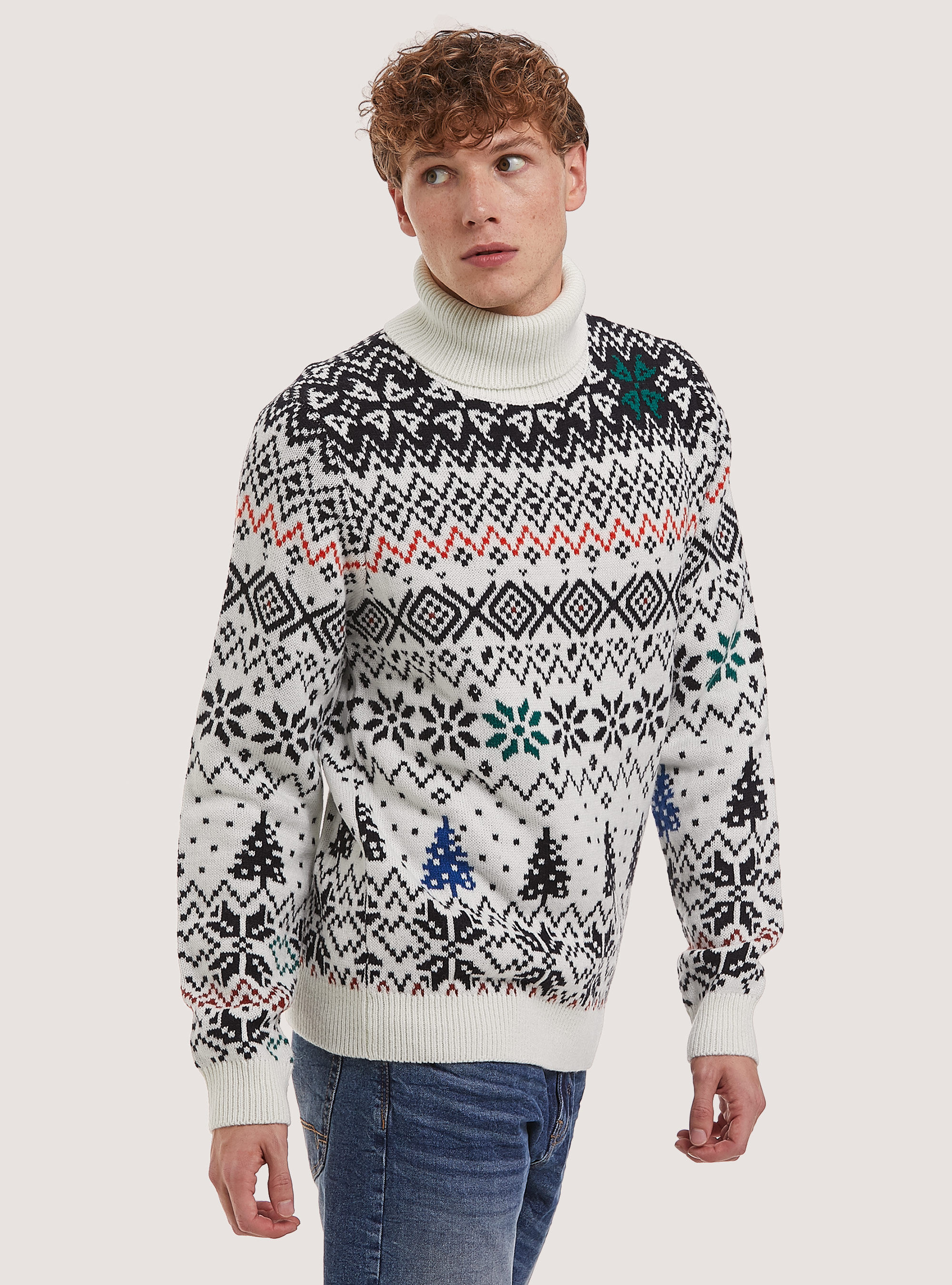 Christmas pullover in wool blend