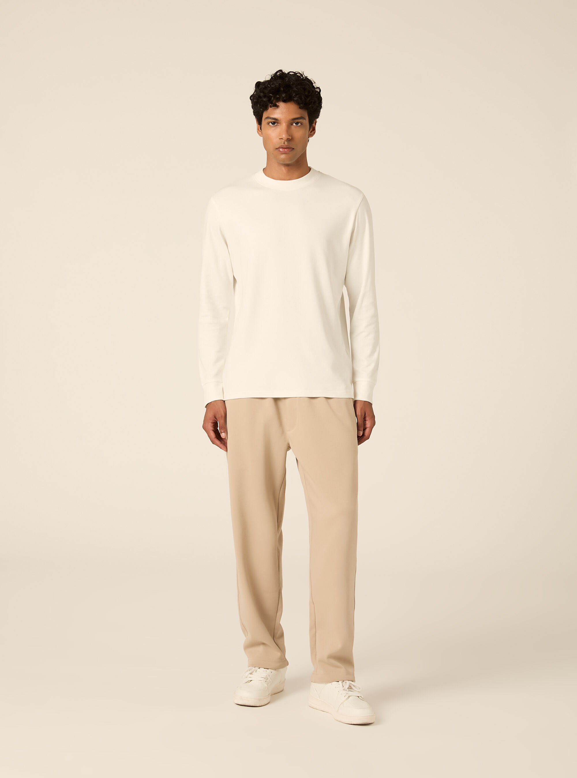 Pantaloni tuta in interlock relaxed fit