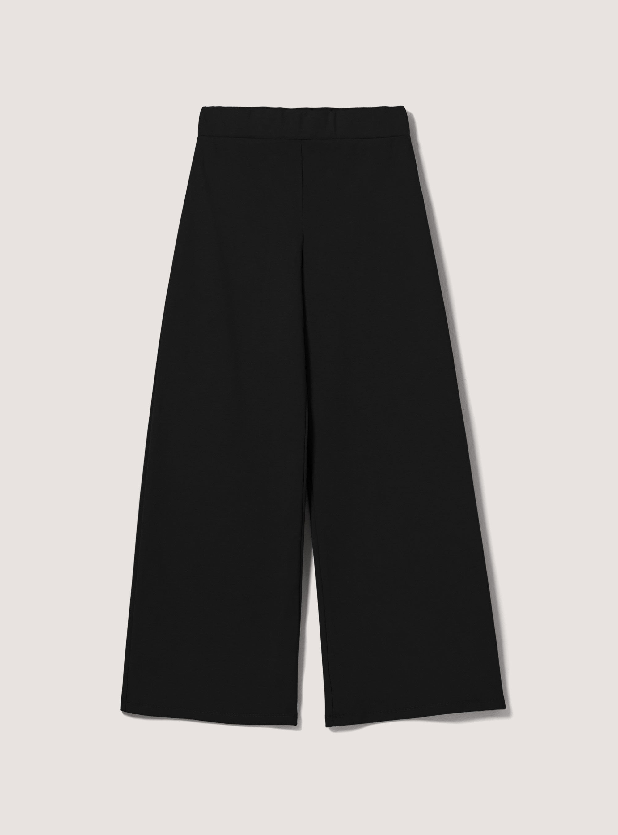 Plain wide leg trousers hotsell