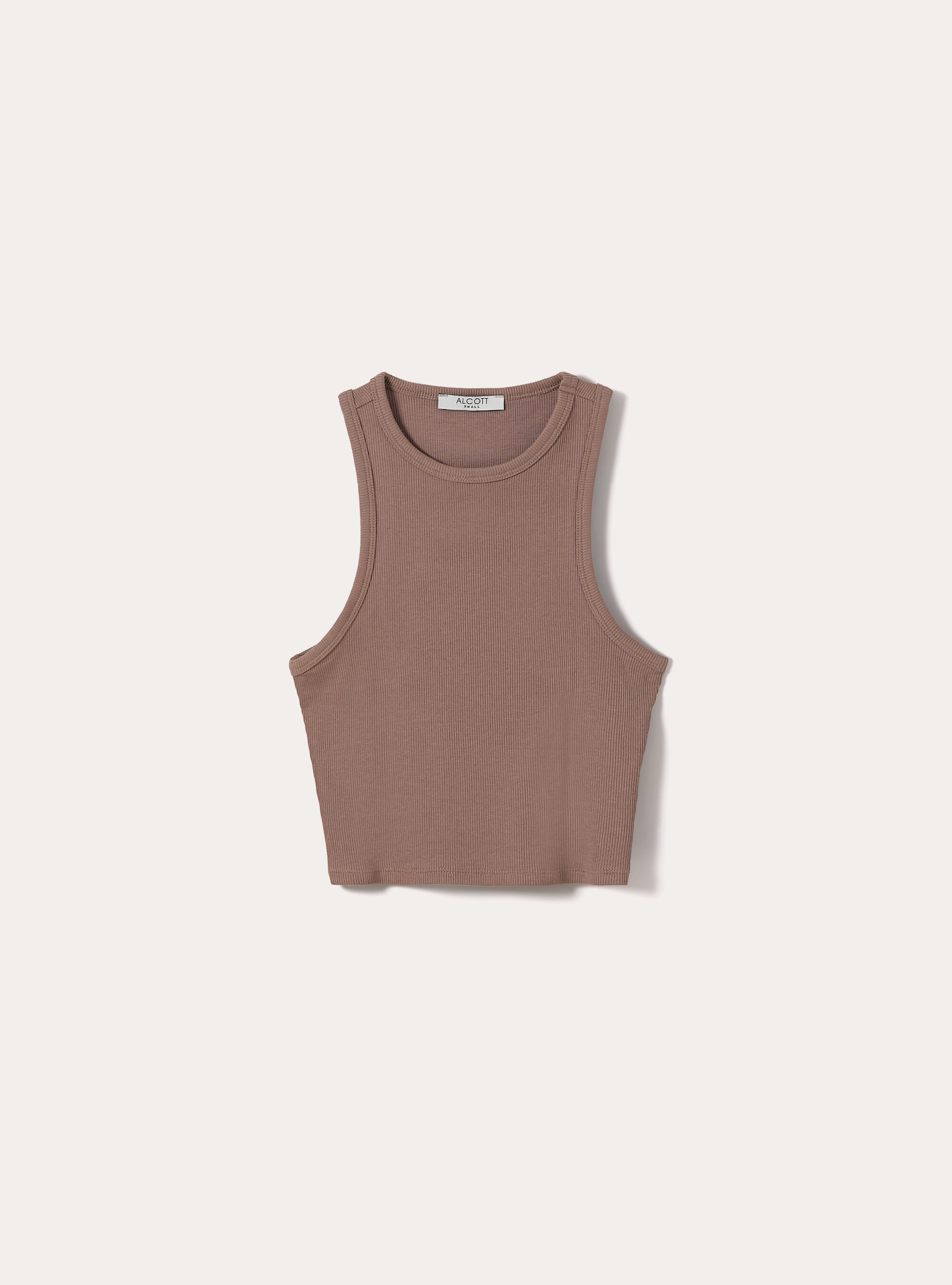 Canotta basic in cannete', BR3 BROWN LIGHT