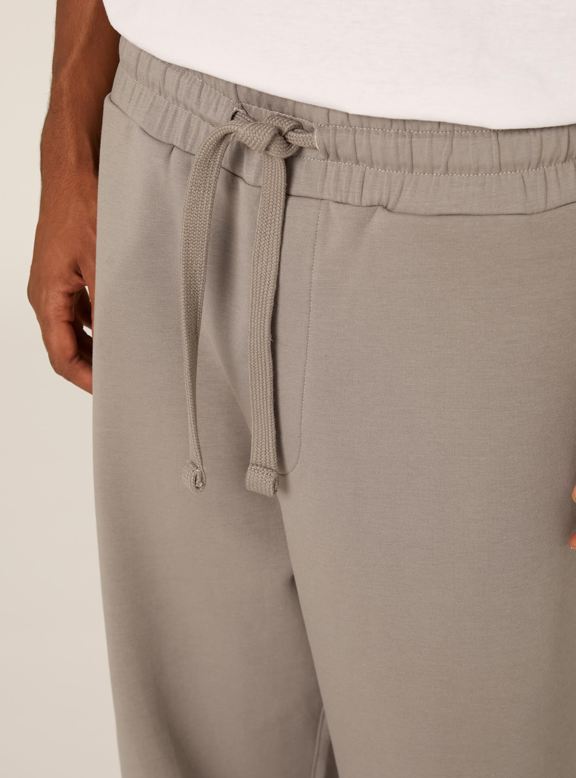 Pantalon jogger barrel soft touch, GY2 GREY MEDIUM