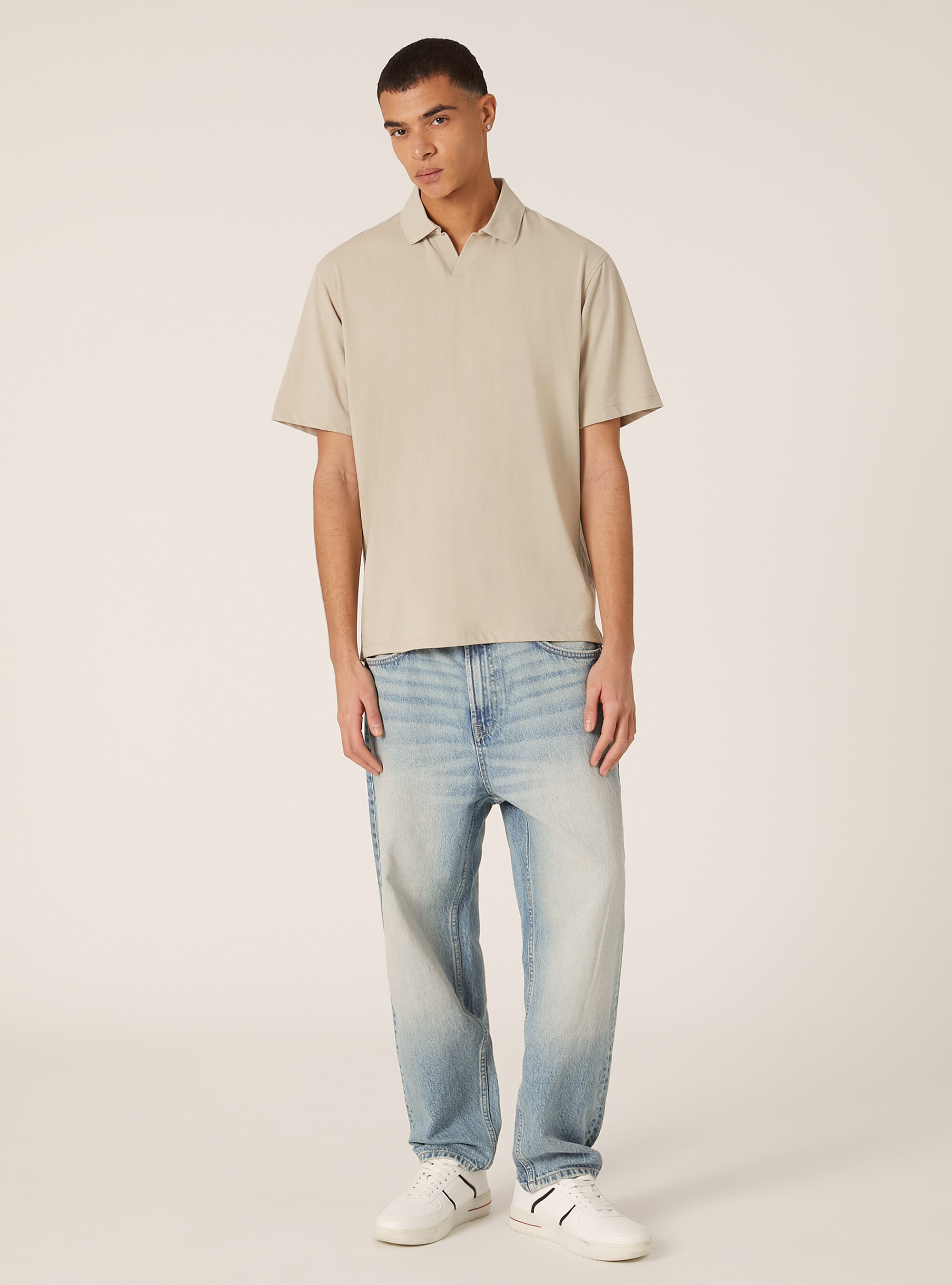 Polo de punto AIRes, BG2 BEIGE MEDIUM