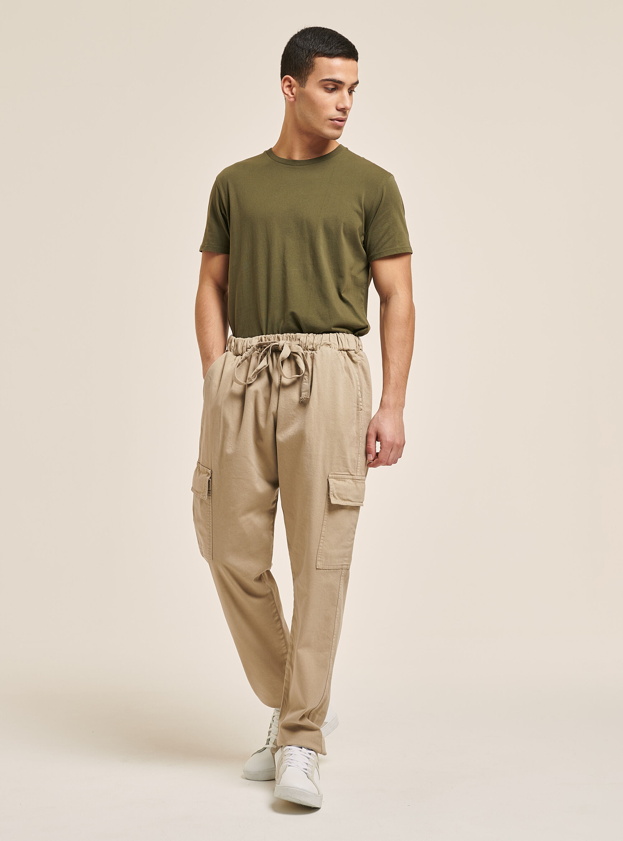 Pantalon avec élastique à la taille hot sale
