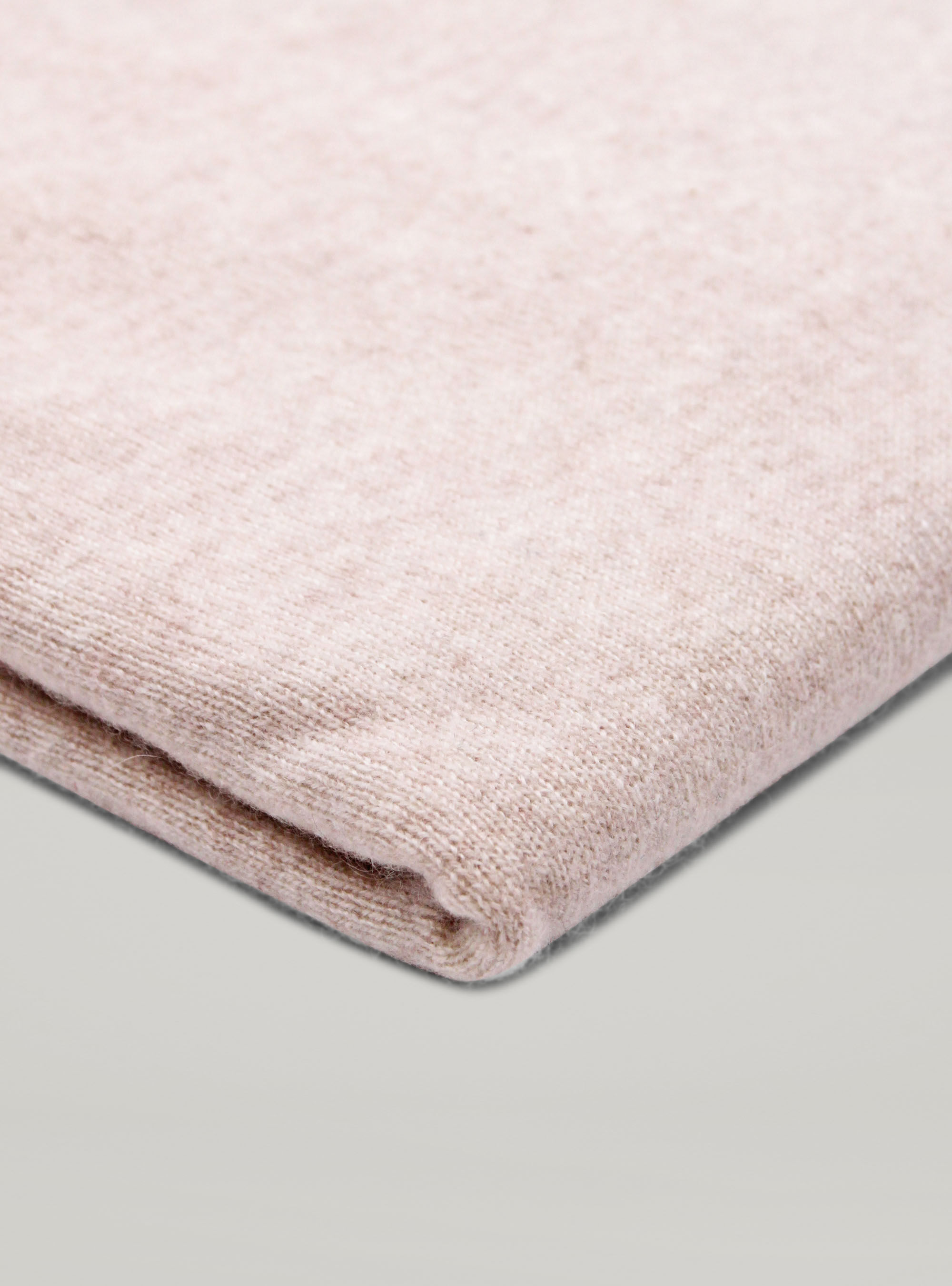 100% cashmere round neck sweater, OFF-WHITE