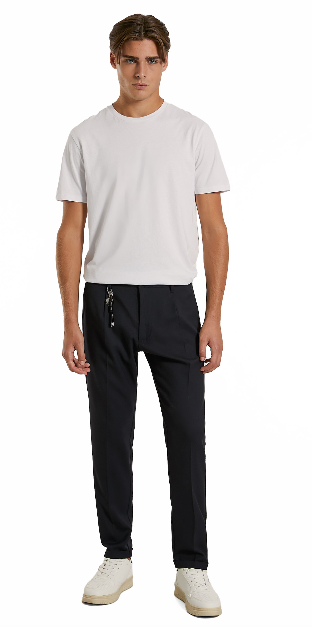 Le Braghe pantaloni uomo slim fit indaco main image 1