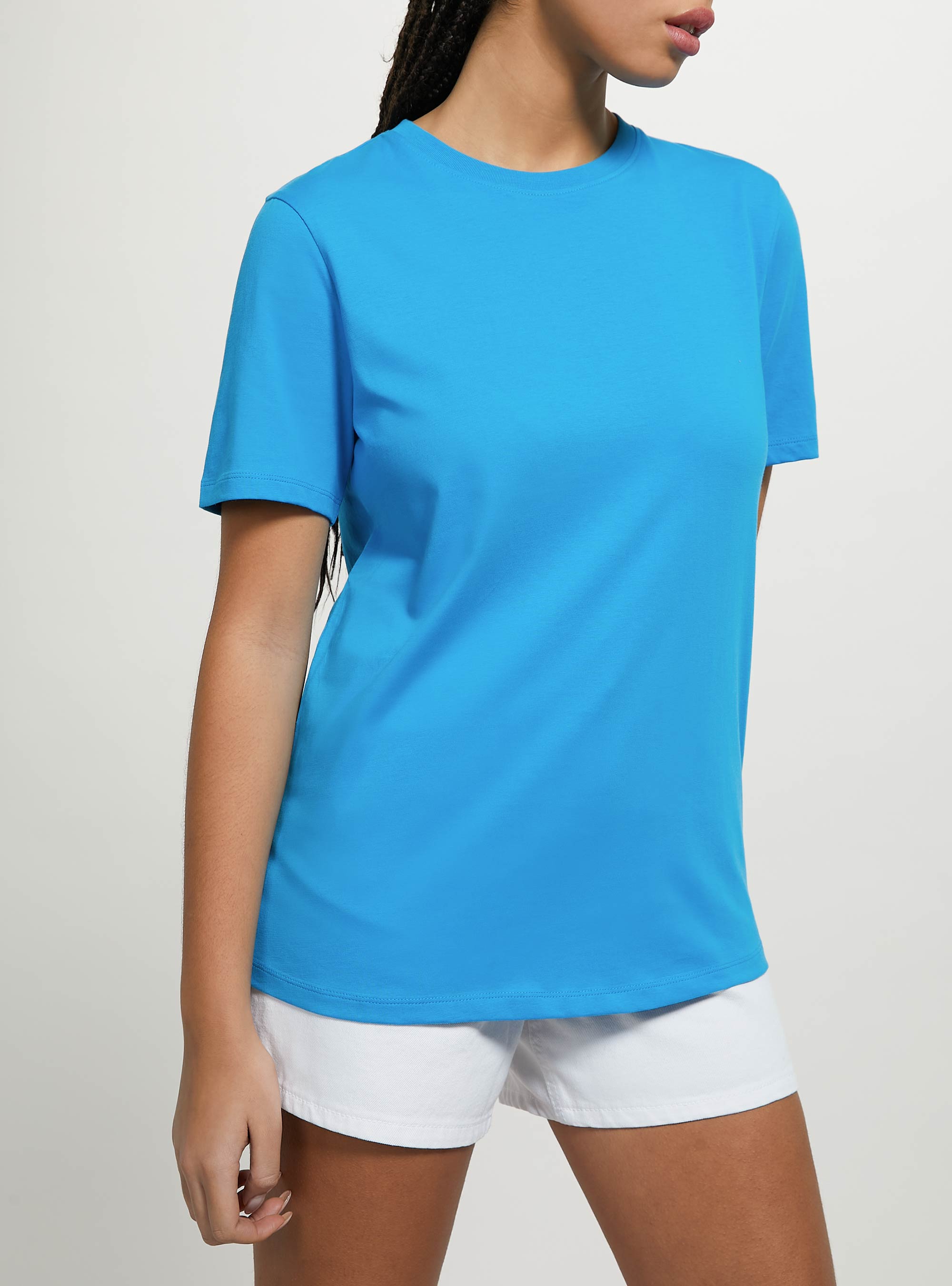 Cotton crew-neck T-shirt, RY2 ROYALE MEDIUM