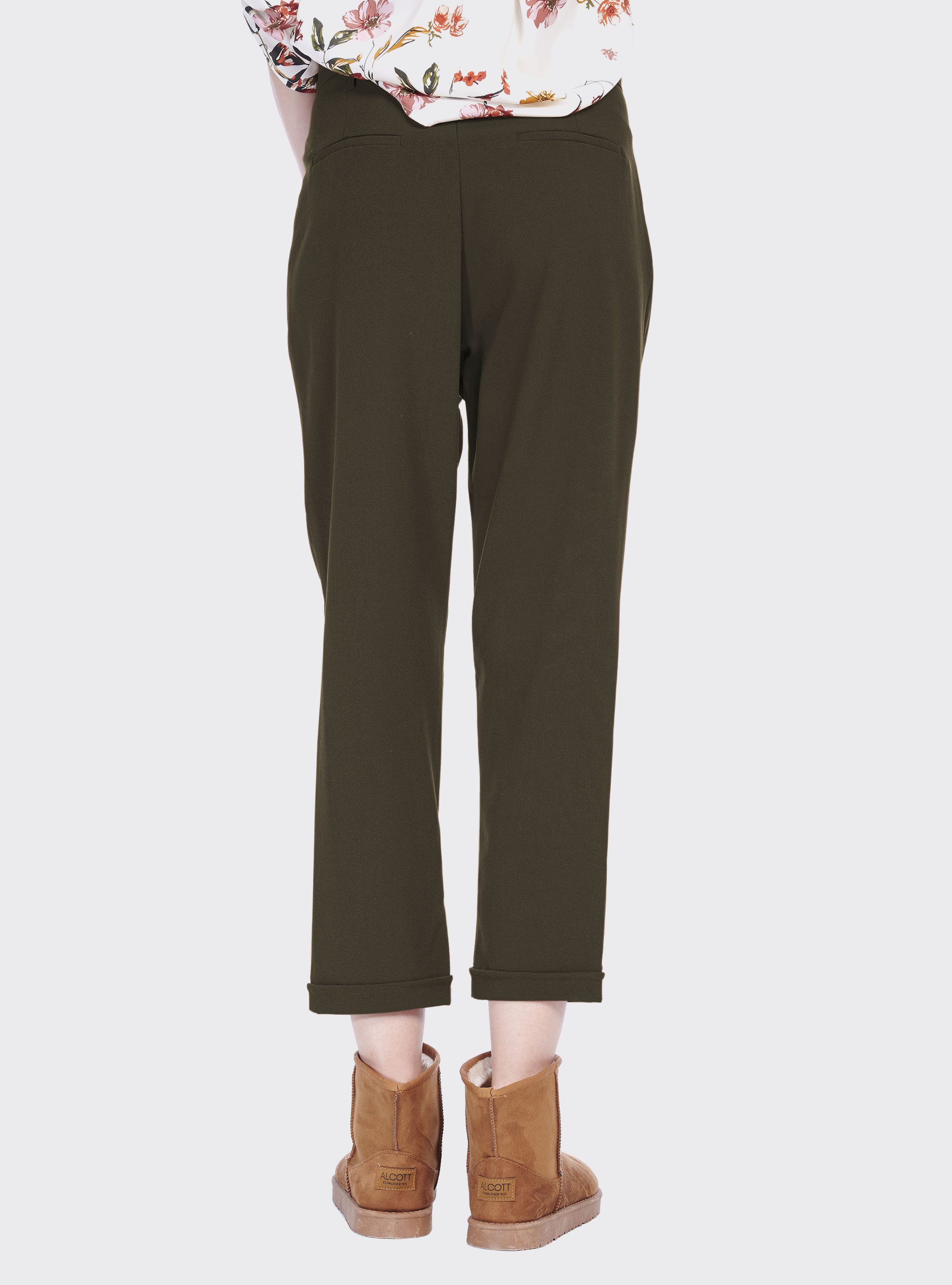 Pantalon paperbag, C6677 KAKY