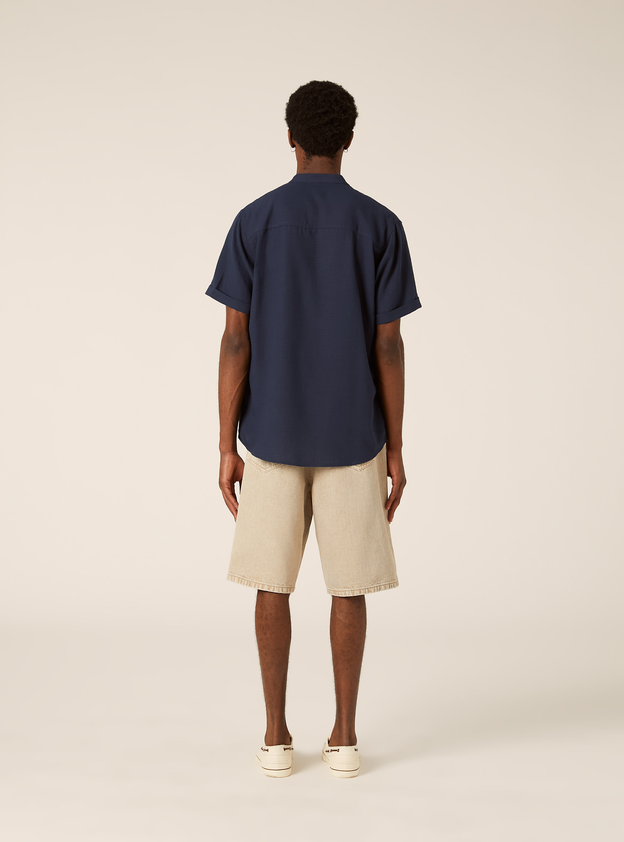 Chemise avec col officier, NA2 NAVY MEDIUM