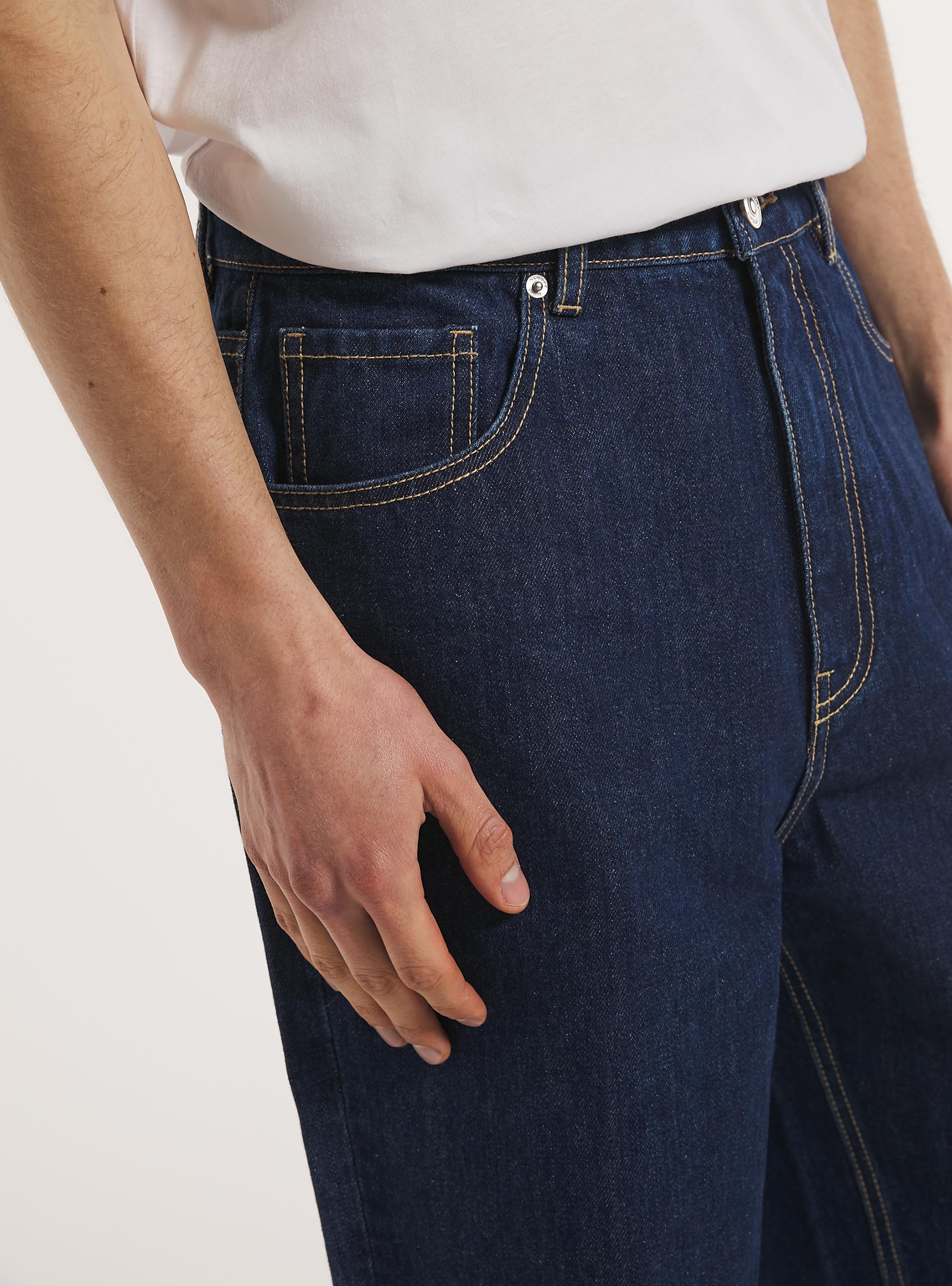 Baggy fit jeans, D001 DEEP BLUE