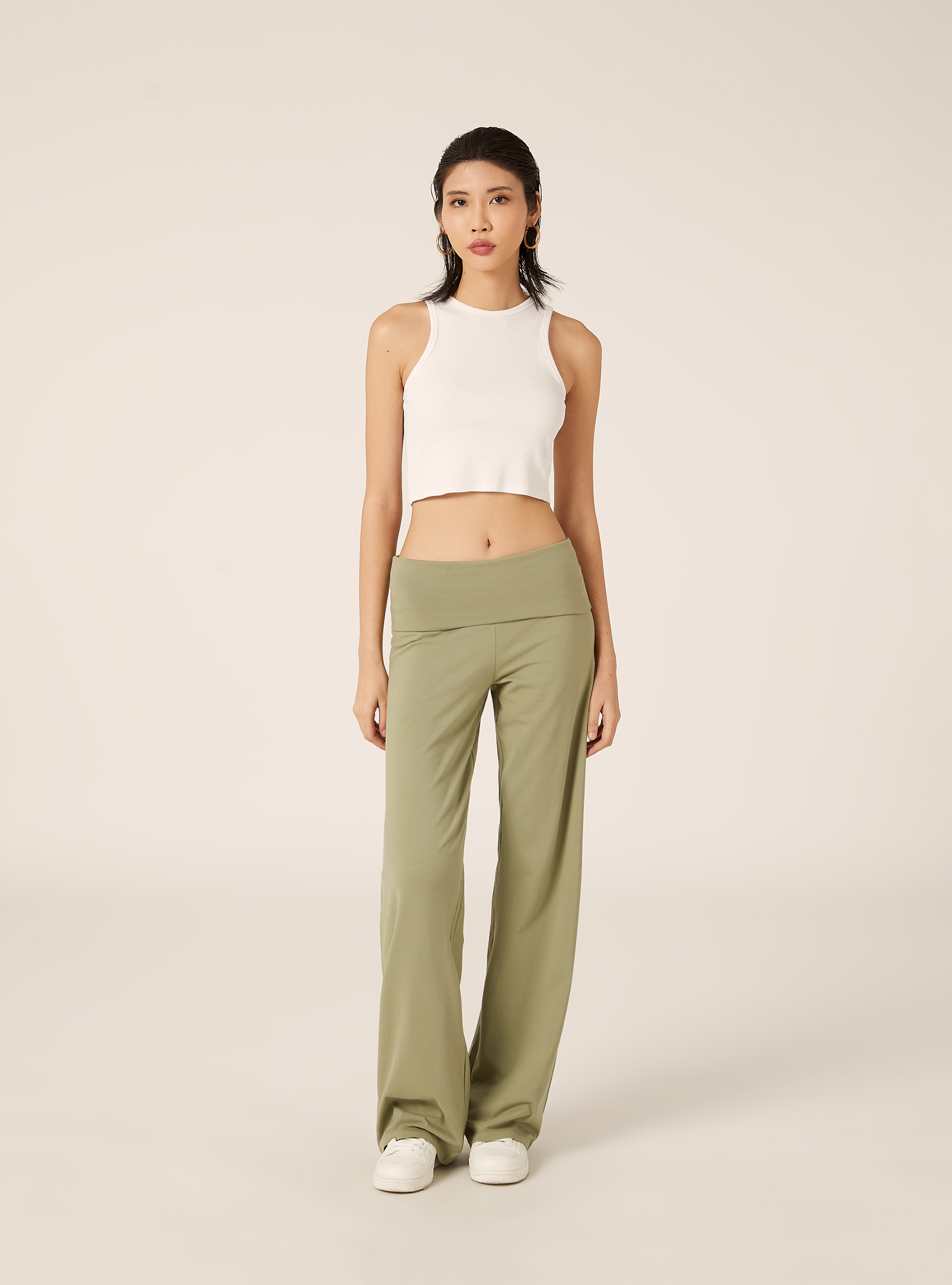 Leggings con vuelta en la cintura, KY2 KAKY MEDIUM