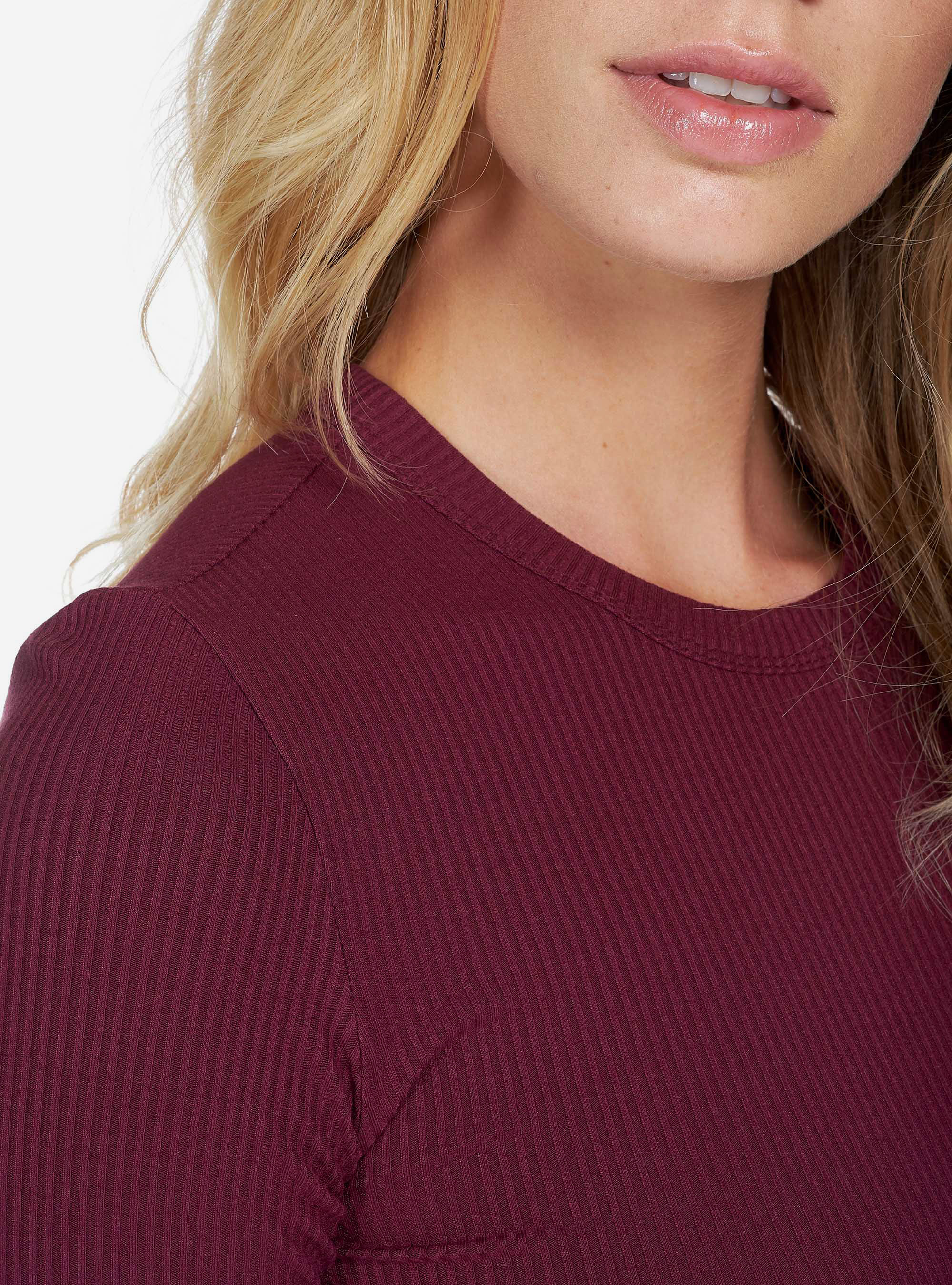 BODY WITH SHORT SLEEVES, BORDEAUX