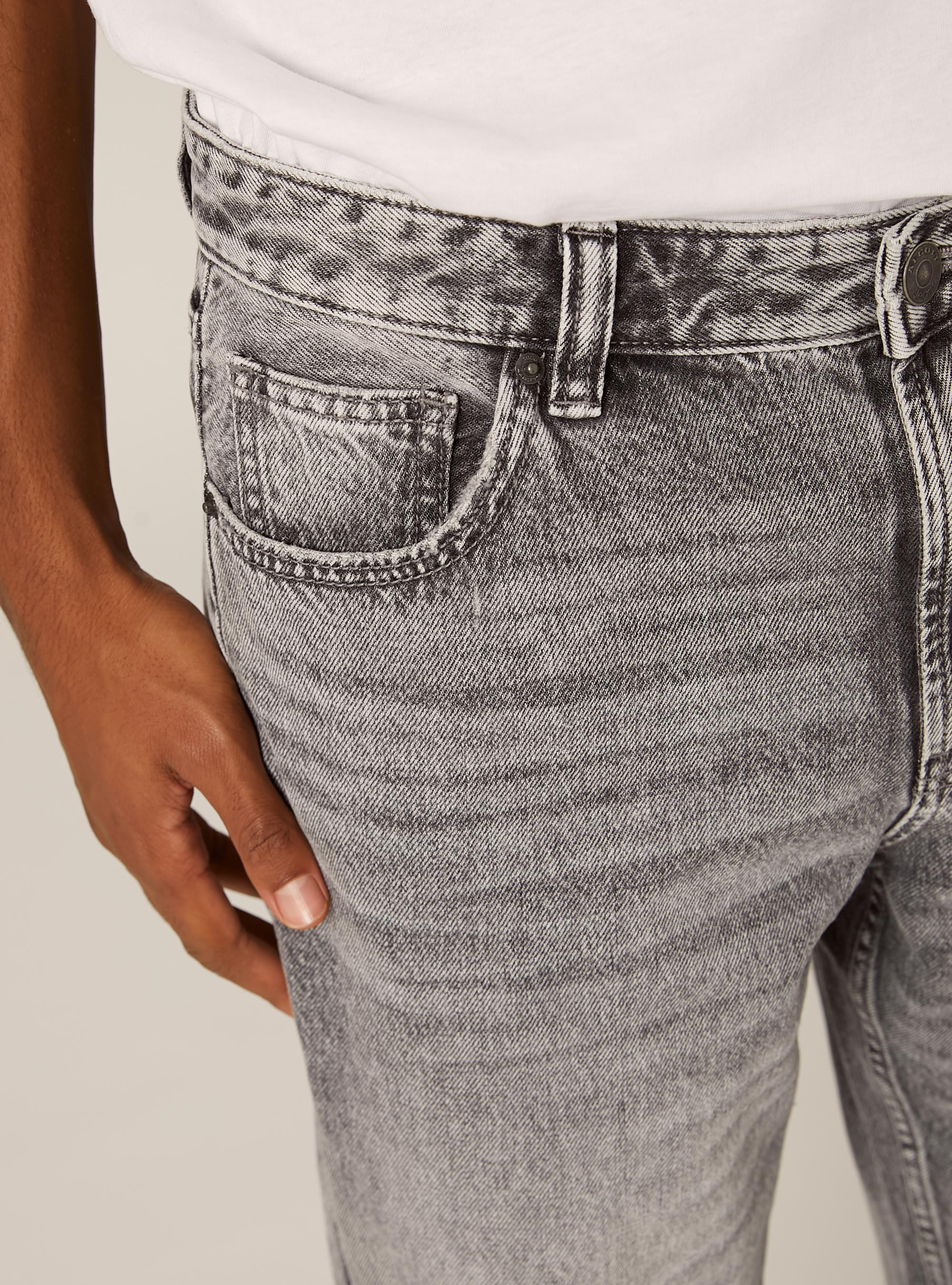 Jeans tapered fit, D00G GREY