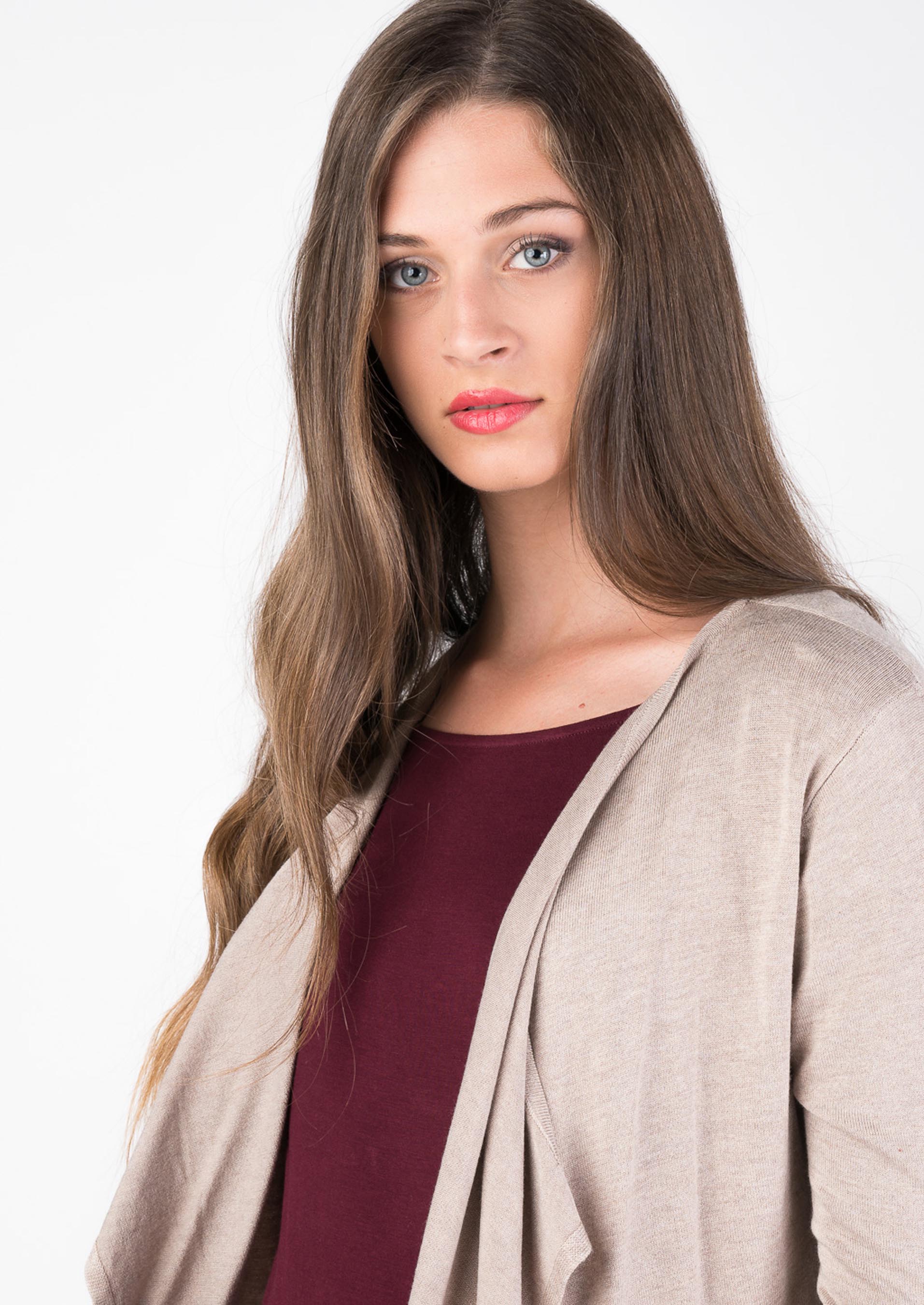 Pullover aperto, C567 SAND