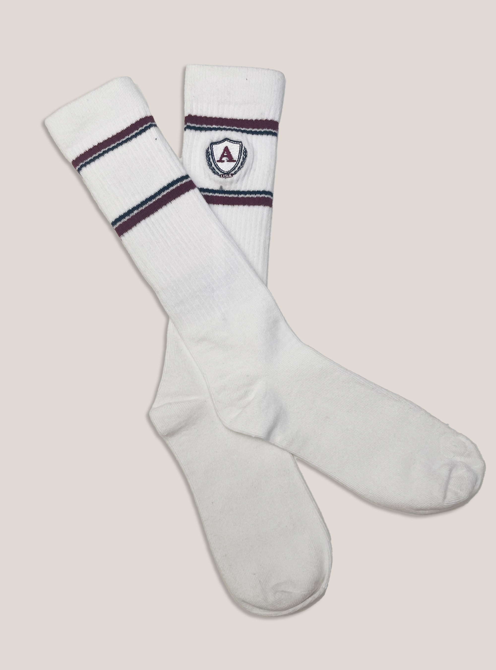 Racquet Club Socks, WHITE