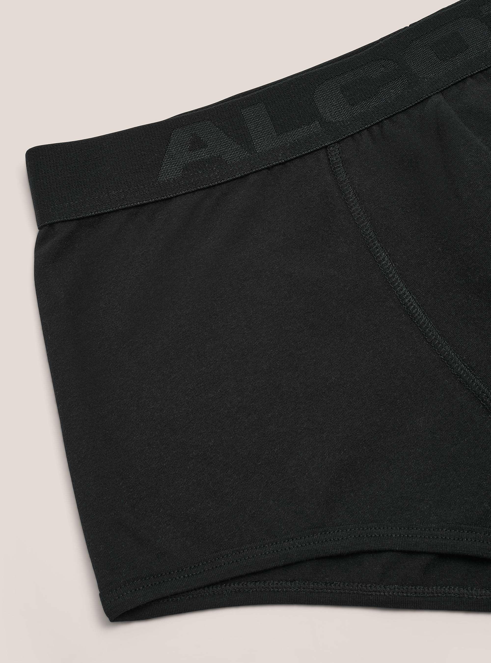 Boxer in cotone elasticizzato con logo, C101 BLACK