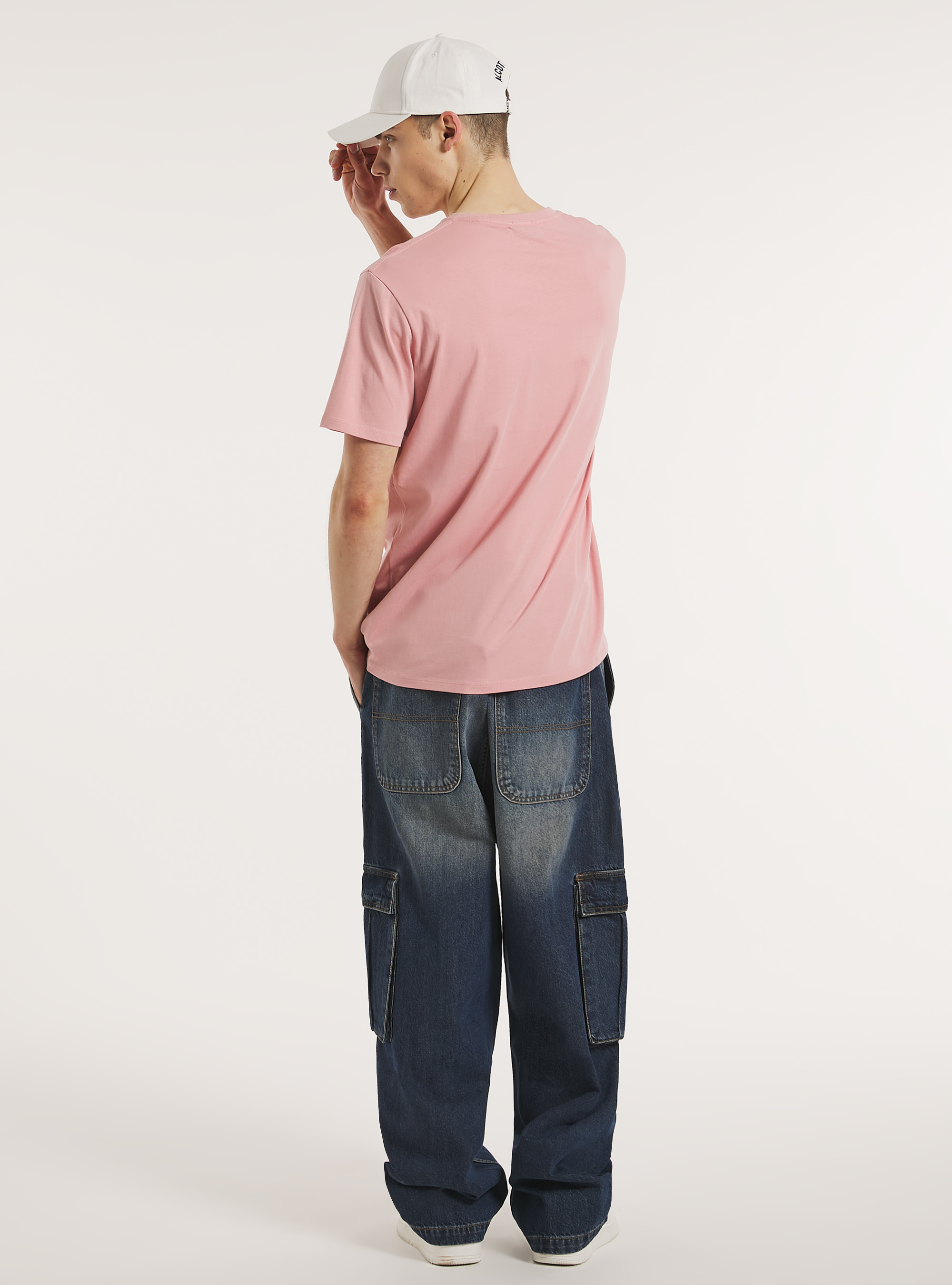 Crew-neck cotton T-shirt, PK2 PINK MEDIUM