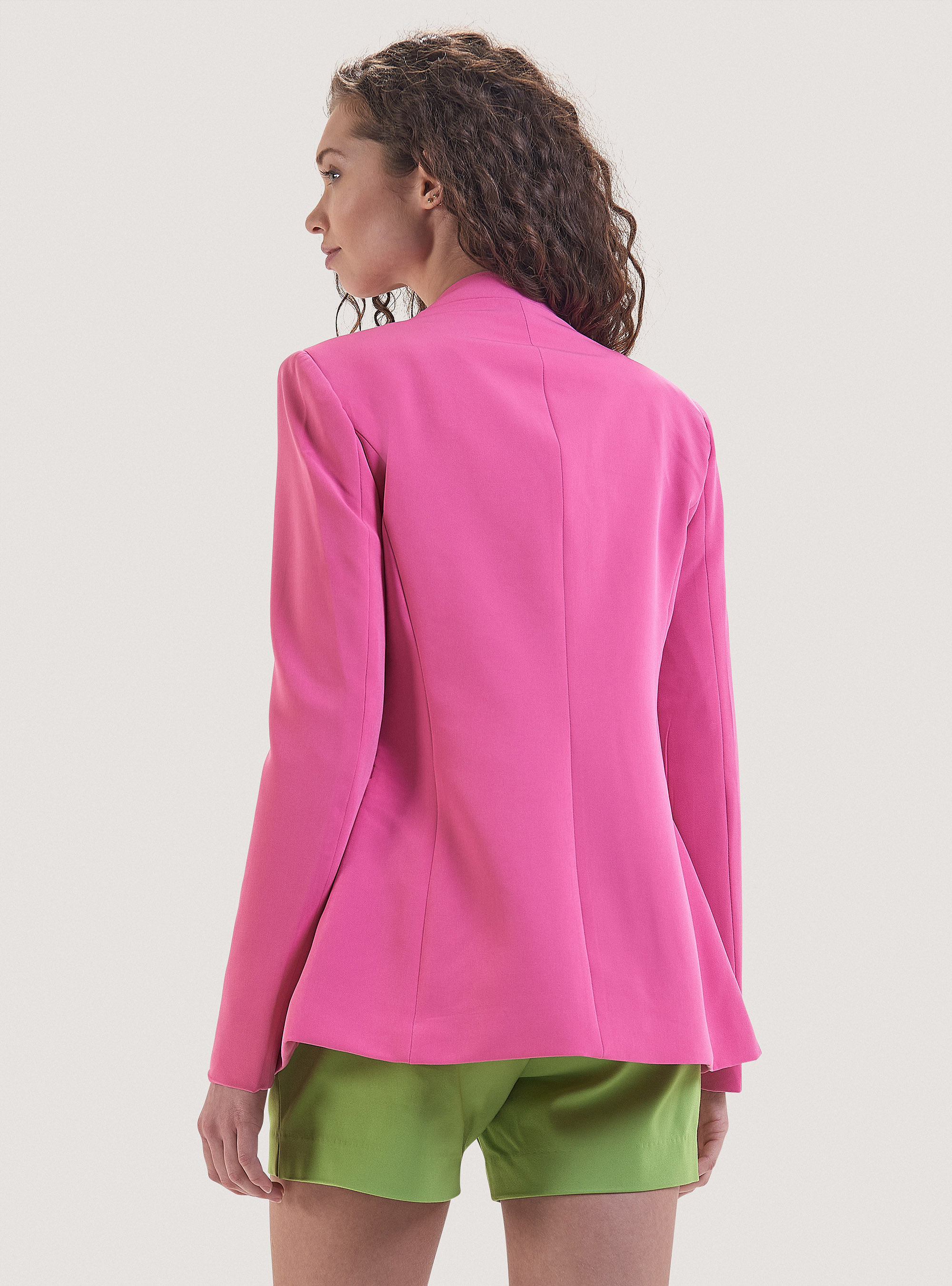 Plain-coloured blazer, FX2 FUXIA MEDIUM