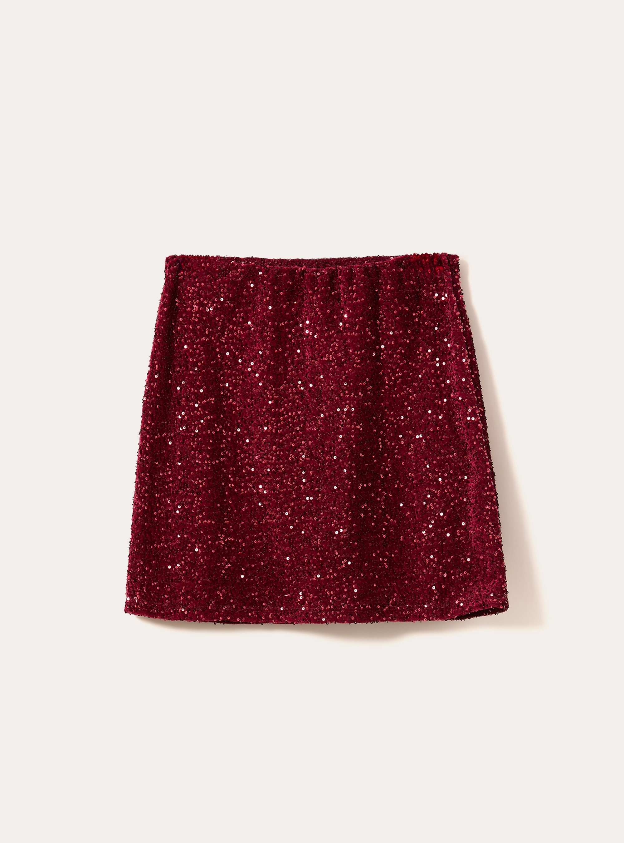 Minigonna in paillettes, BO2 BORDEAUX MEDIUM