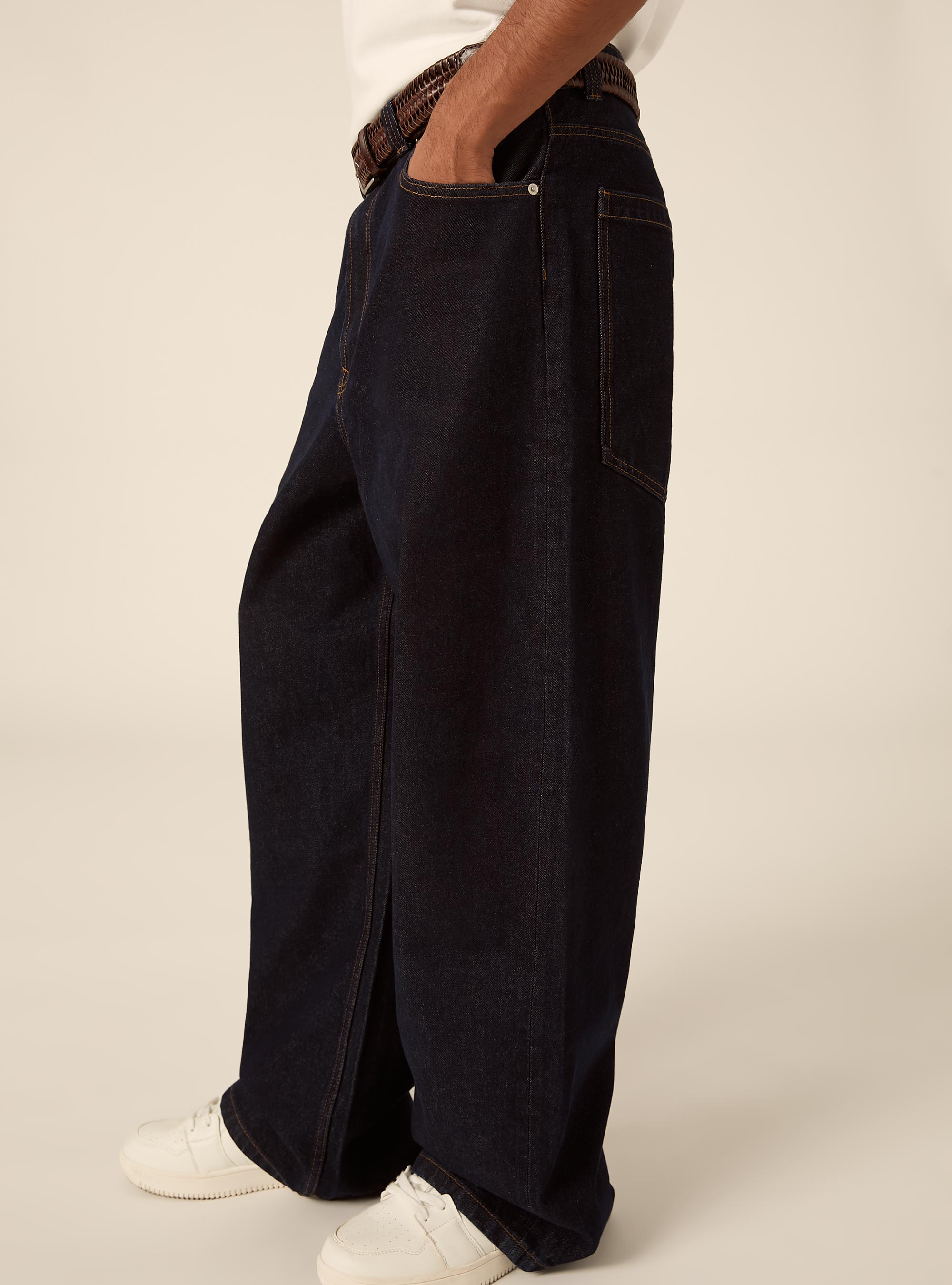 Jeans super baggy, D001 DEEP BLUE