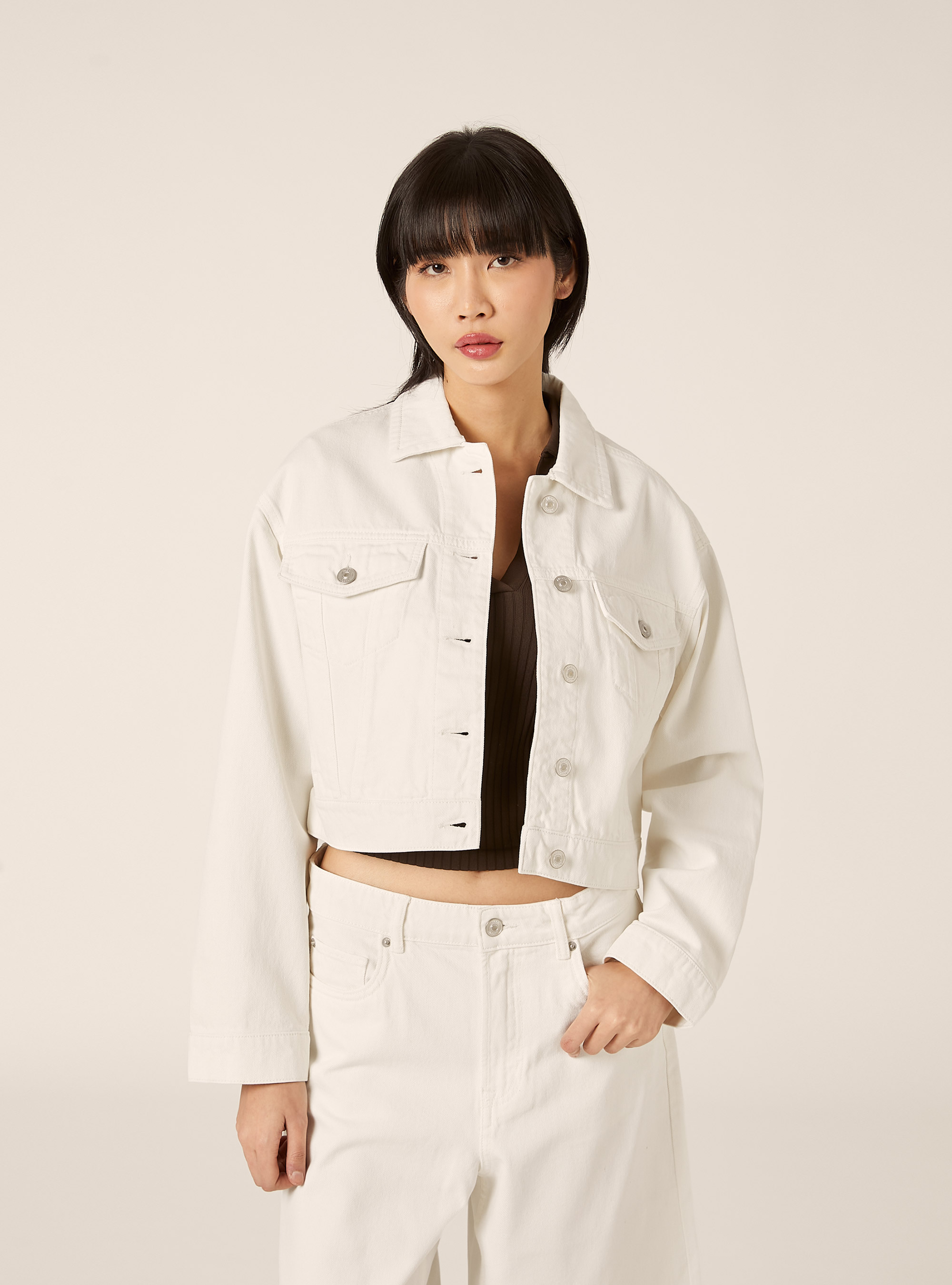 Giubbotto in denim colorato, WH1 OFF WHITE