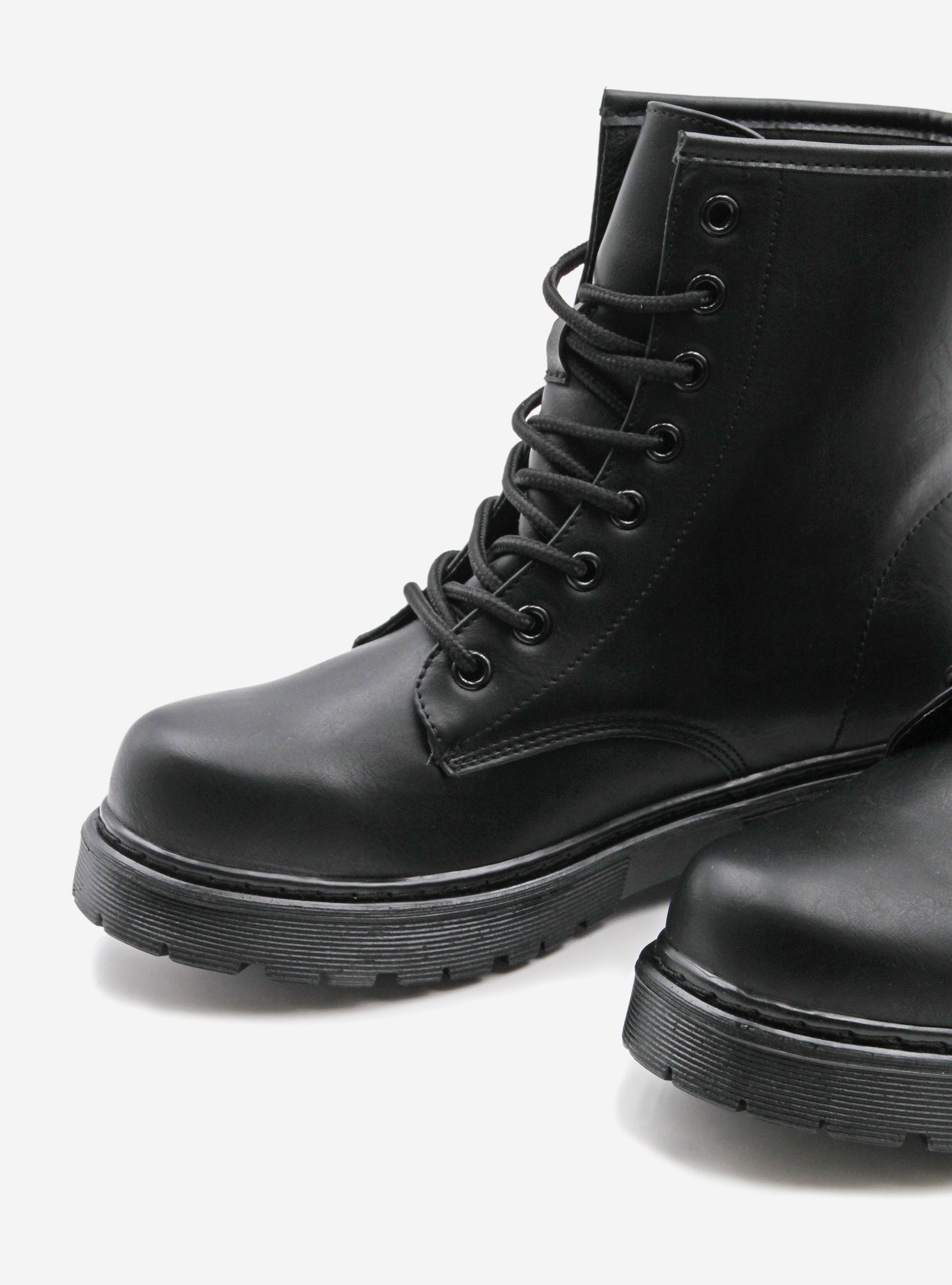 Stivaletti suola track, NERO