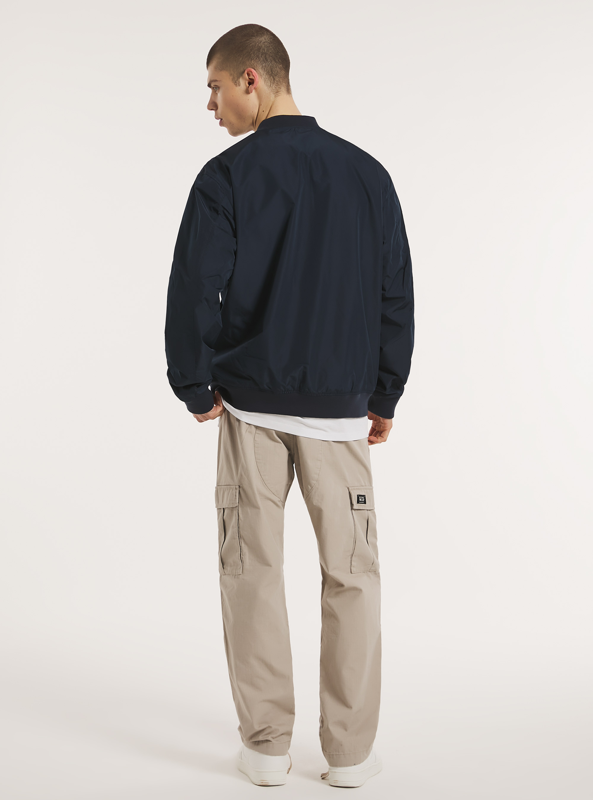 Bomber antivento regular fit, NA1 NAVY DARK