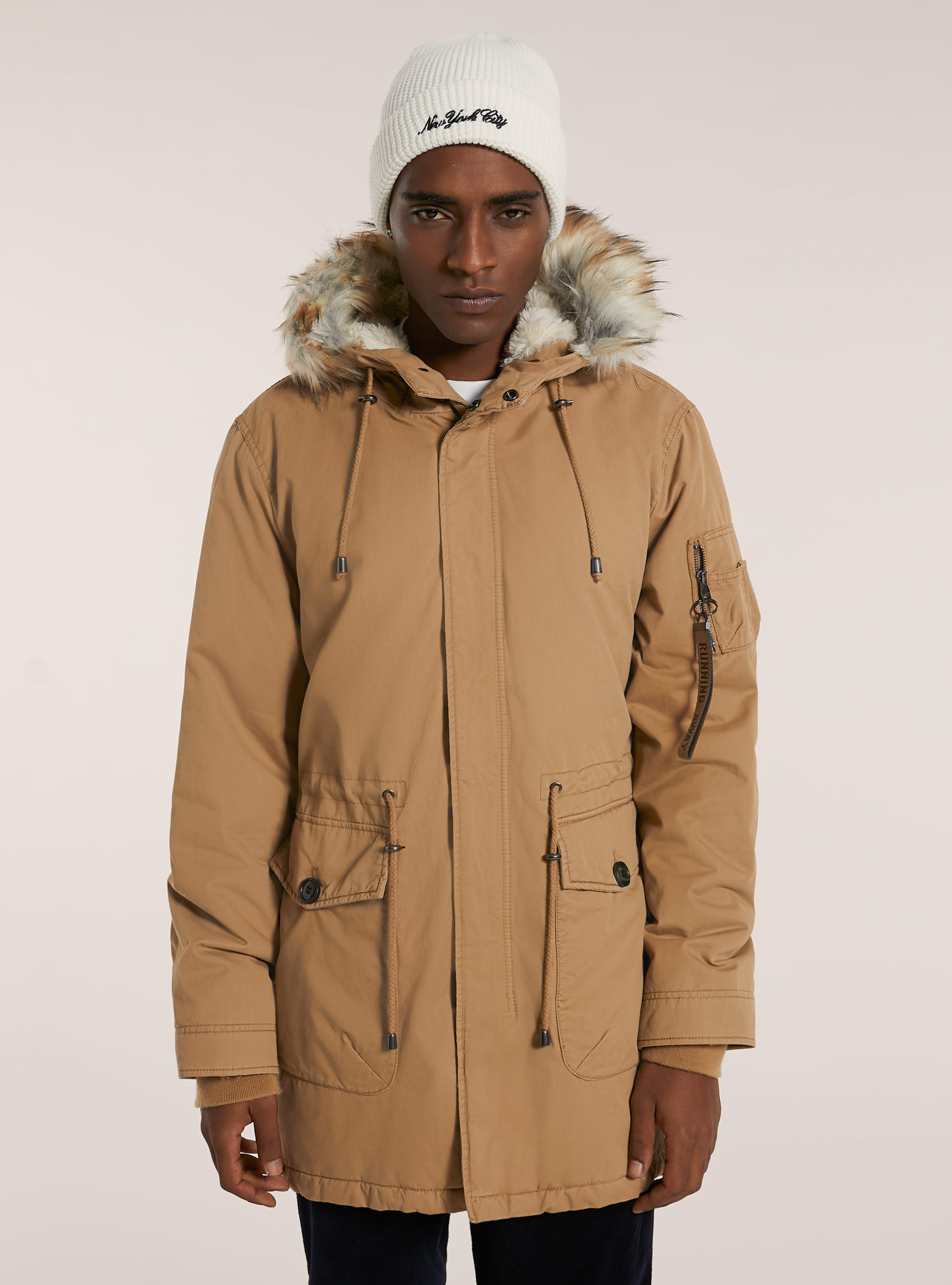 drawstring parka