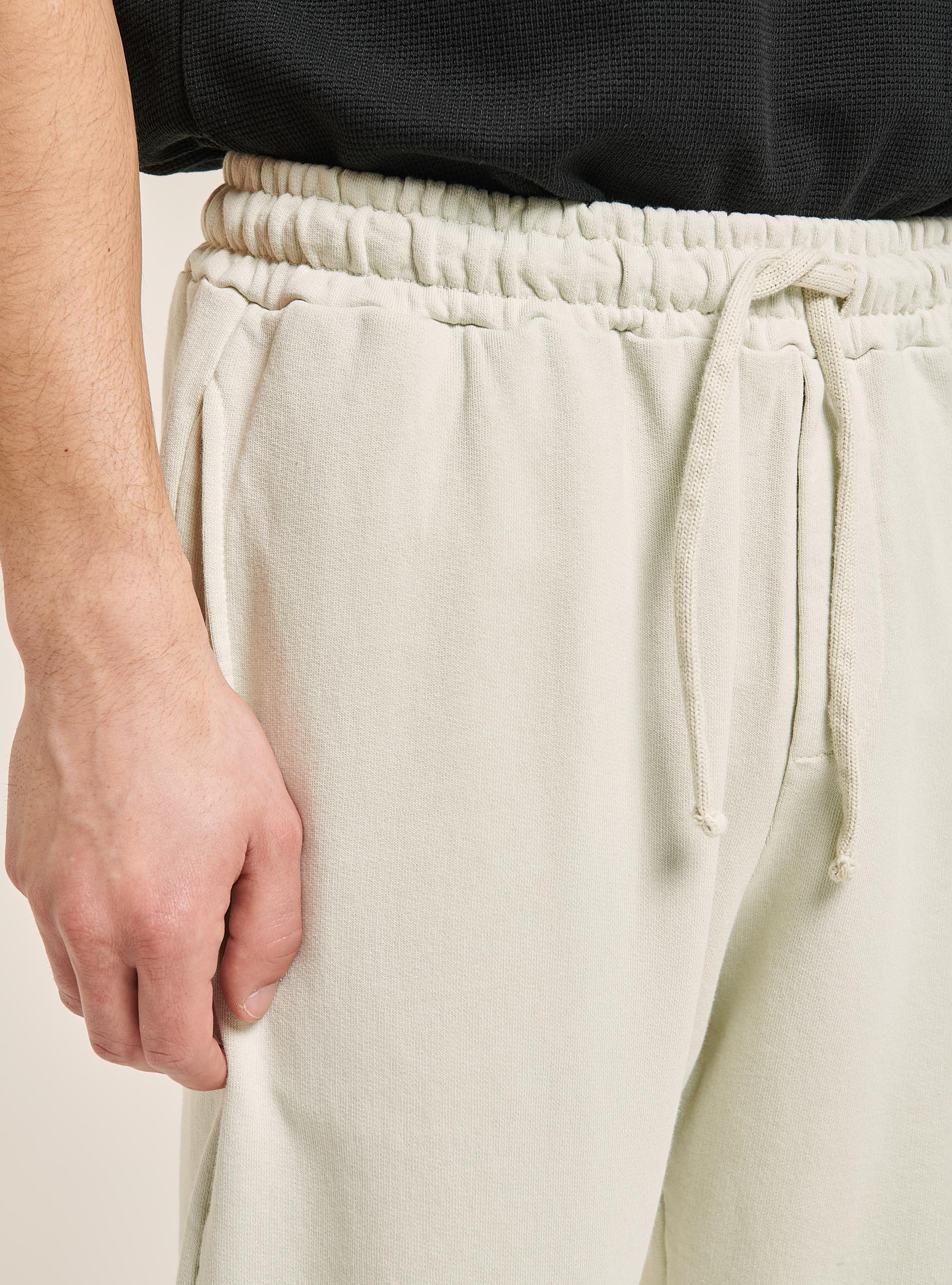 Pantaloni jogger in cotone, C141 CREAM