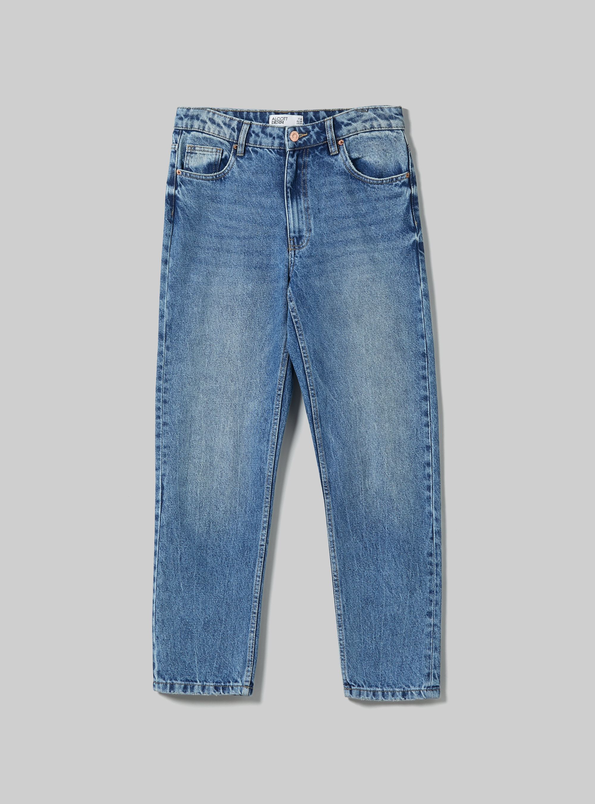 Jeans mom fit, D005 LIGHT BLUE