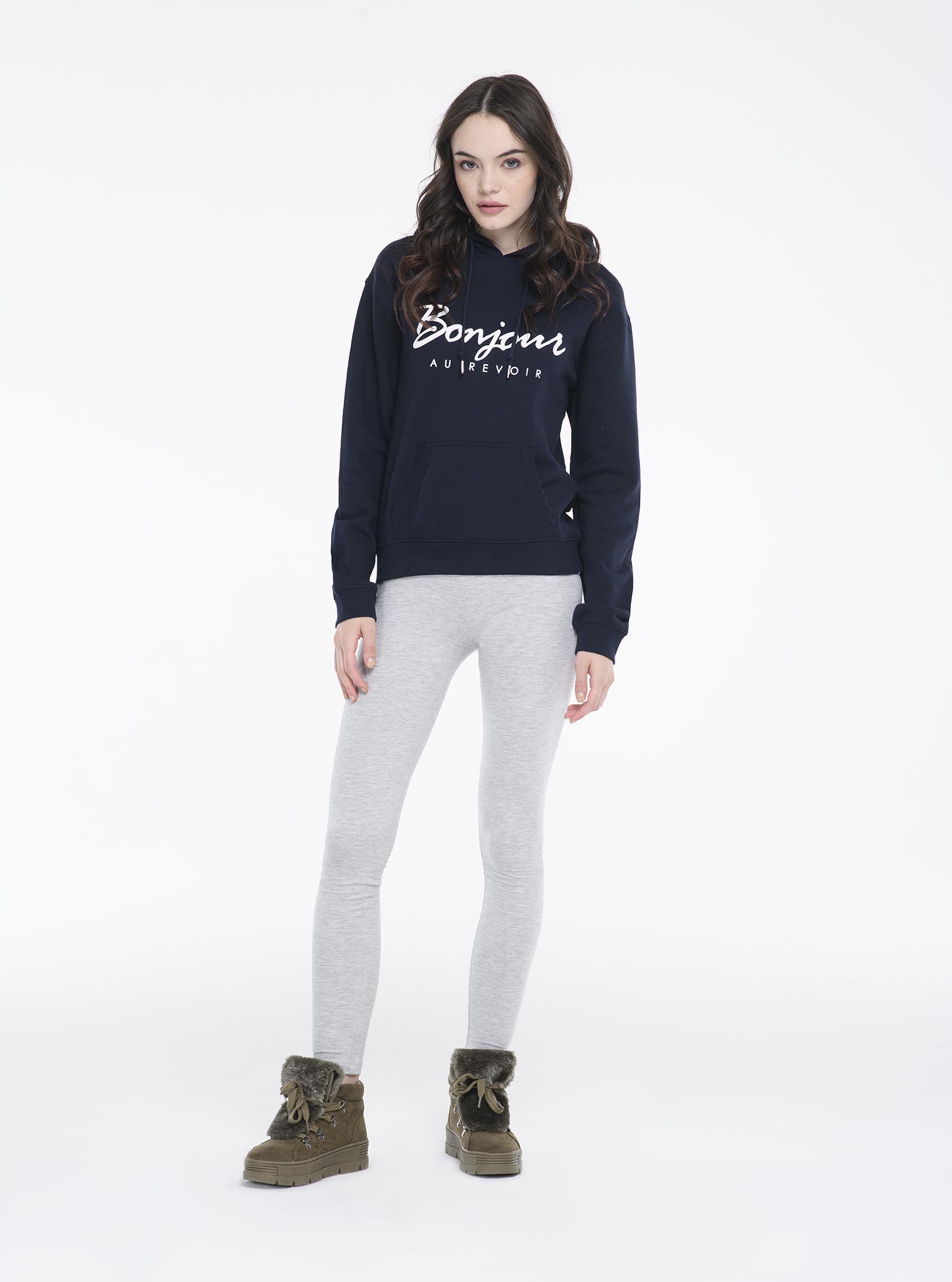 Leggings elasticizzati, GRIGIO CHIARO MELANGE