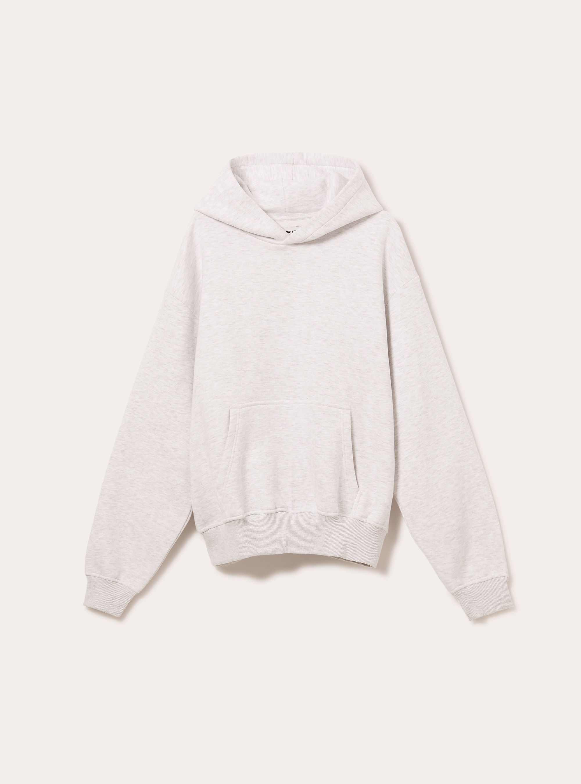 Boxy fit hoodie, MGY3 GREY MEL LIGHT