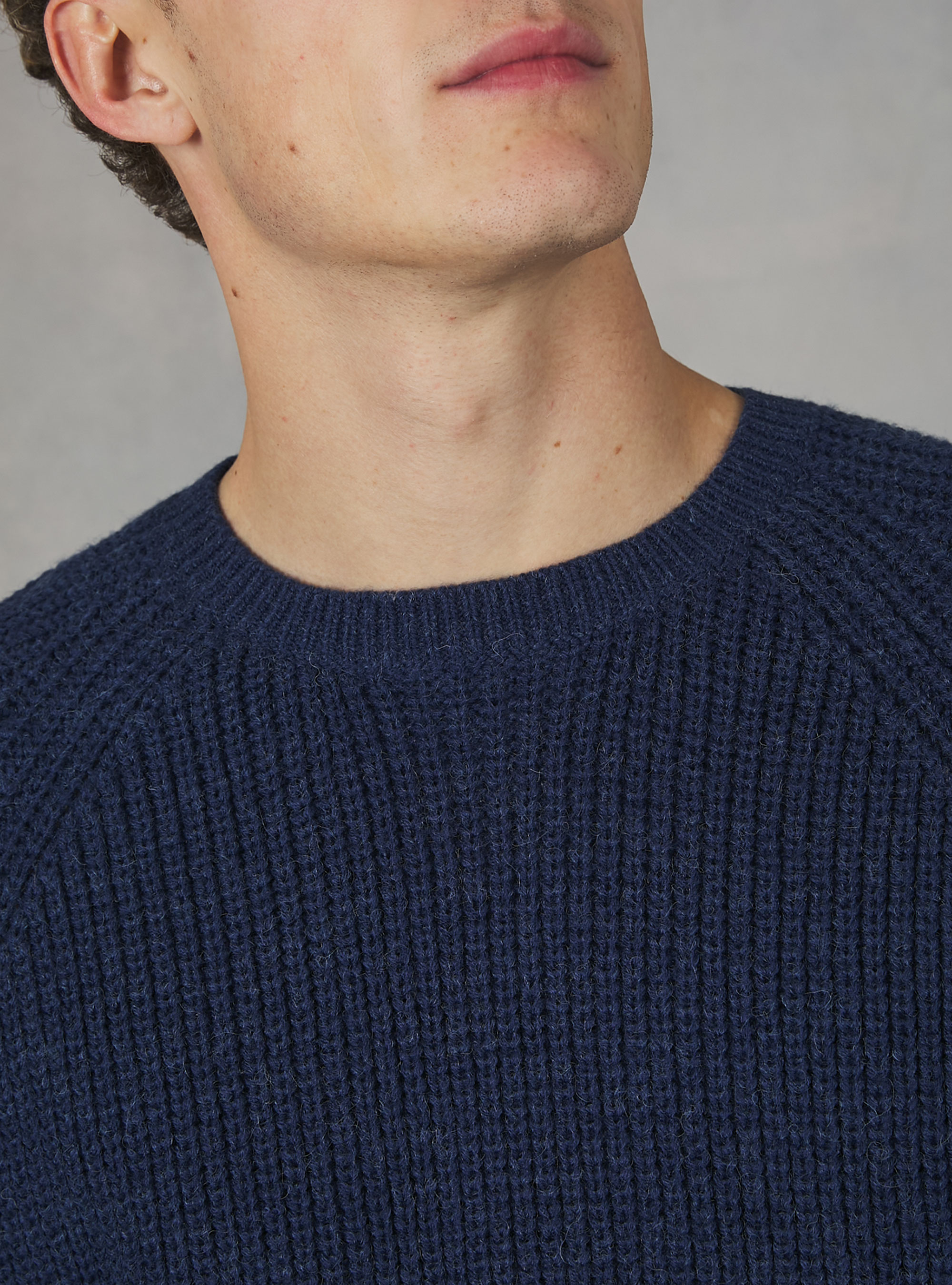 Pull &agrave; col ras du cou, MNA2 NAVY MEL MED
