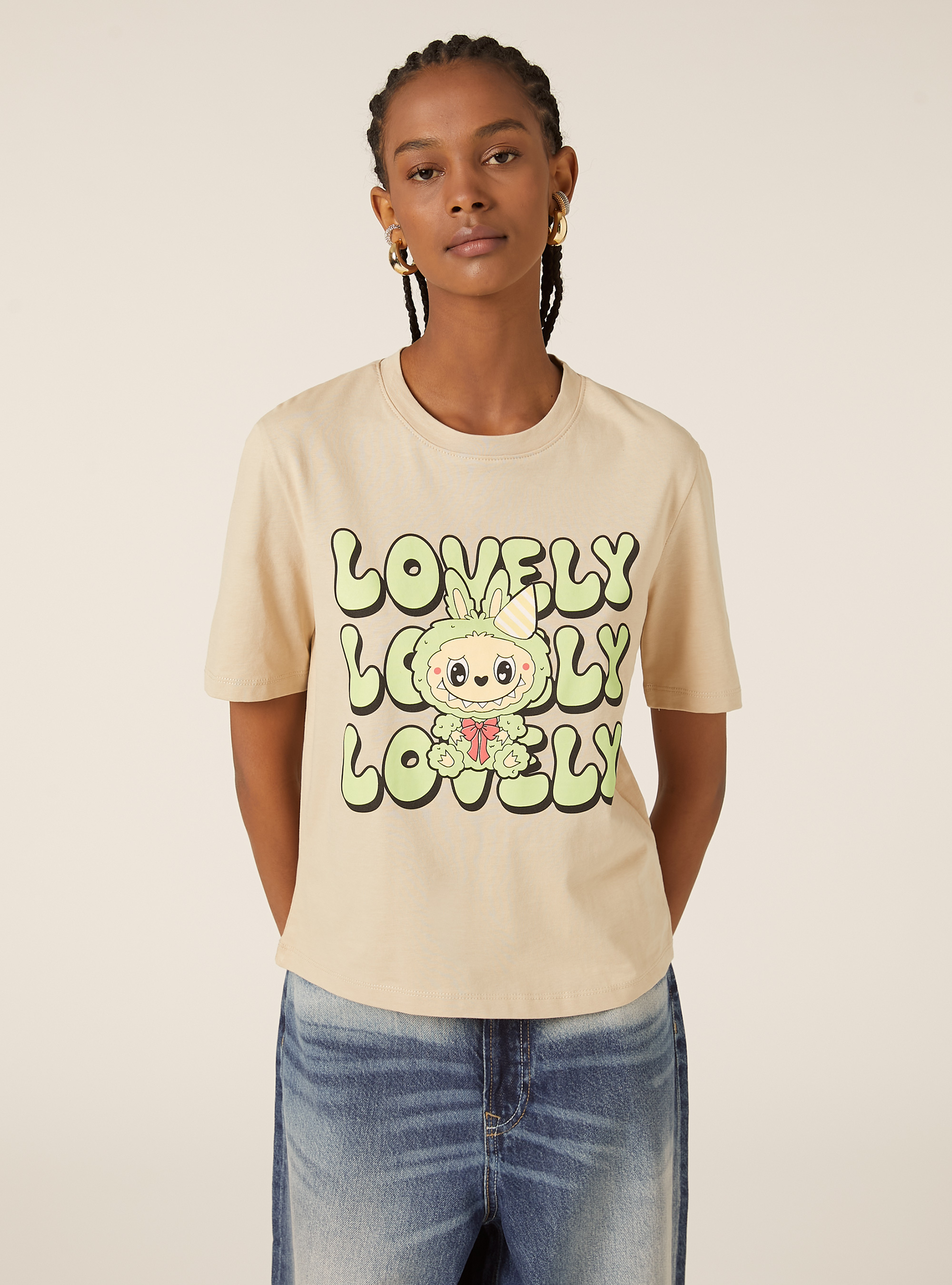 Camiseta The Little Monster Collection, BG3 BEIGE LIGHT