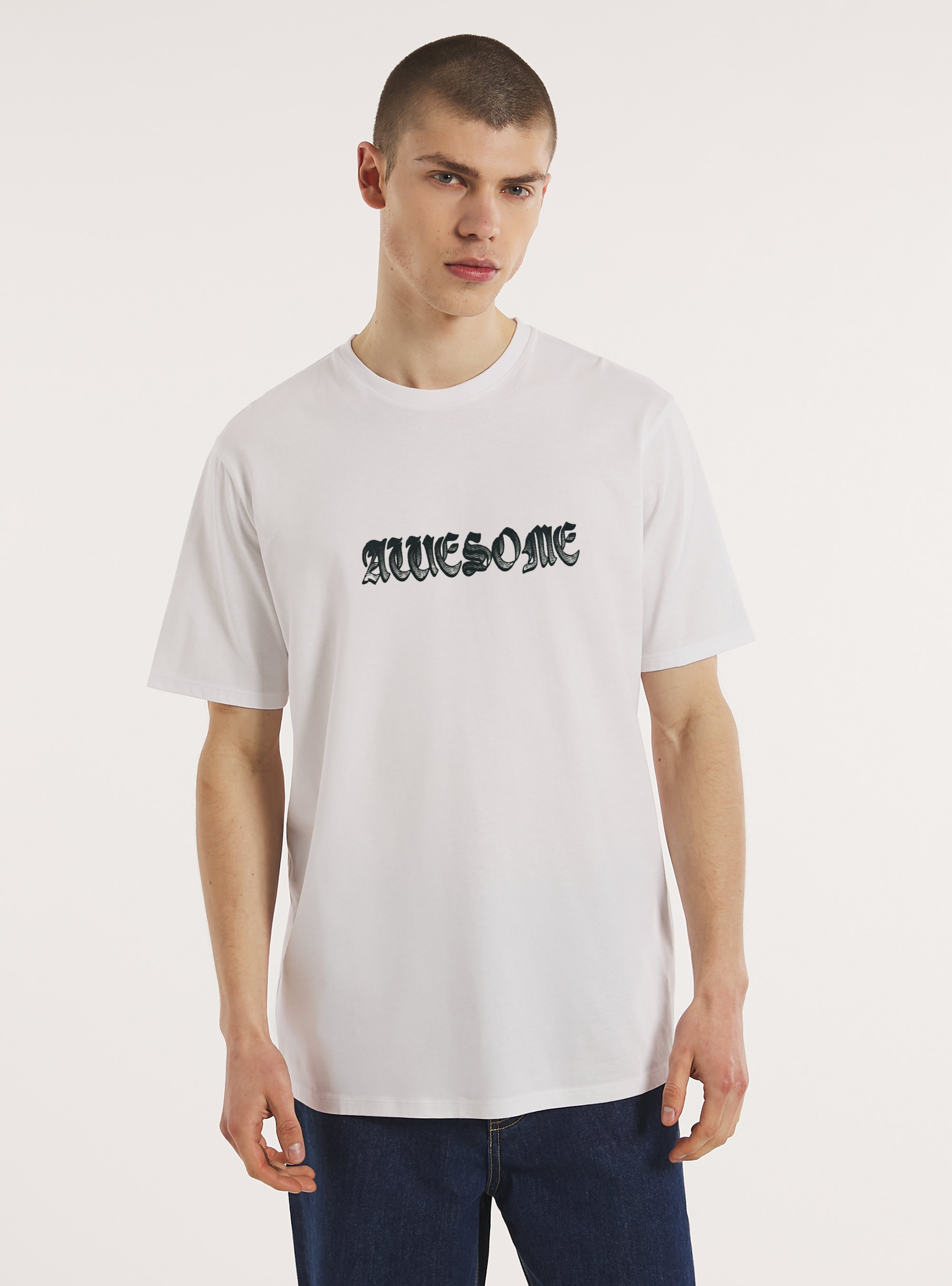 t-shirt avec imprimé Teddy, WH3 WHITE