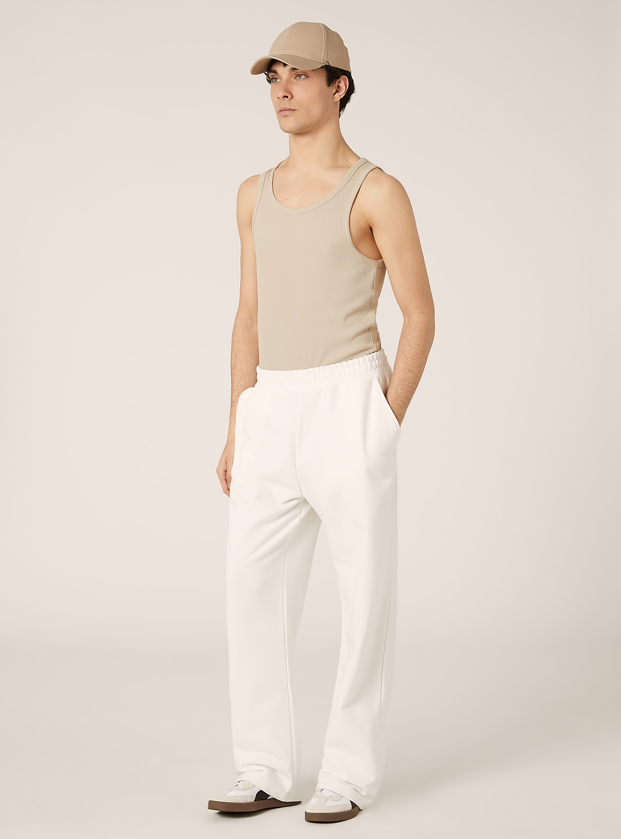 Locker geschnittene Pl&uuml;schhose, WH2 WHITE