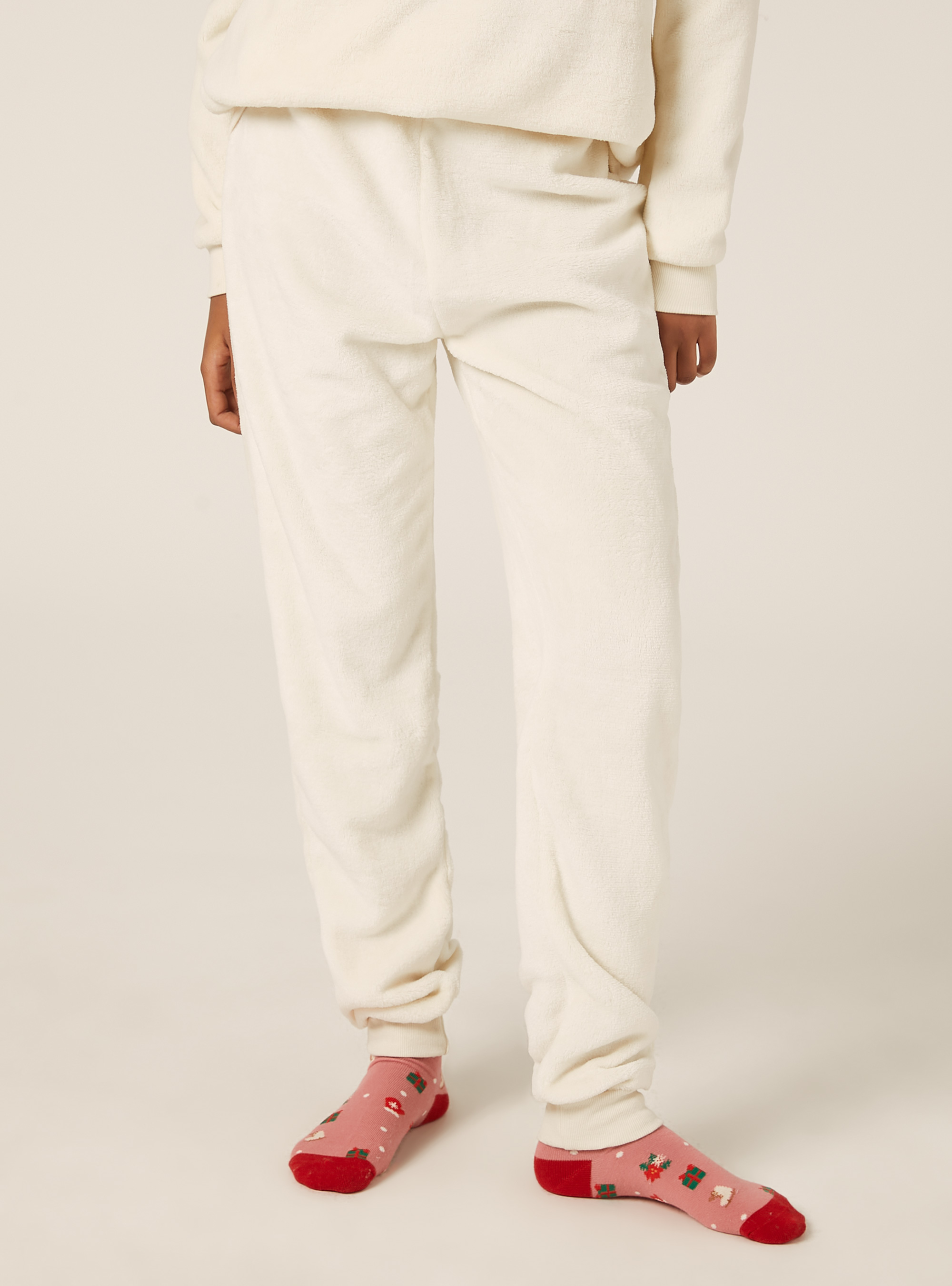 Christmas Collection soft touch pyjamas, WH1 OFF WHITE