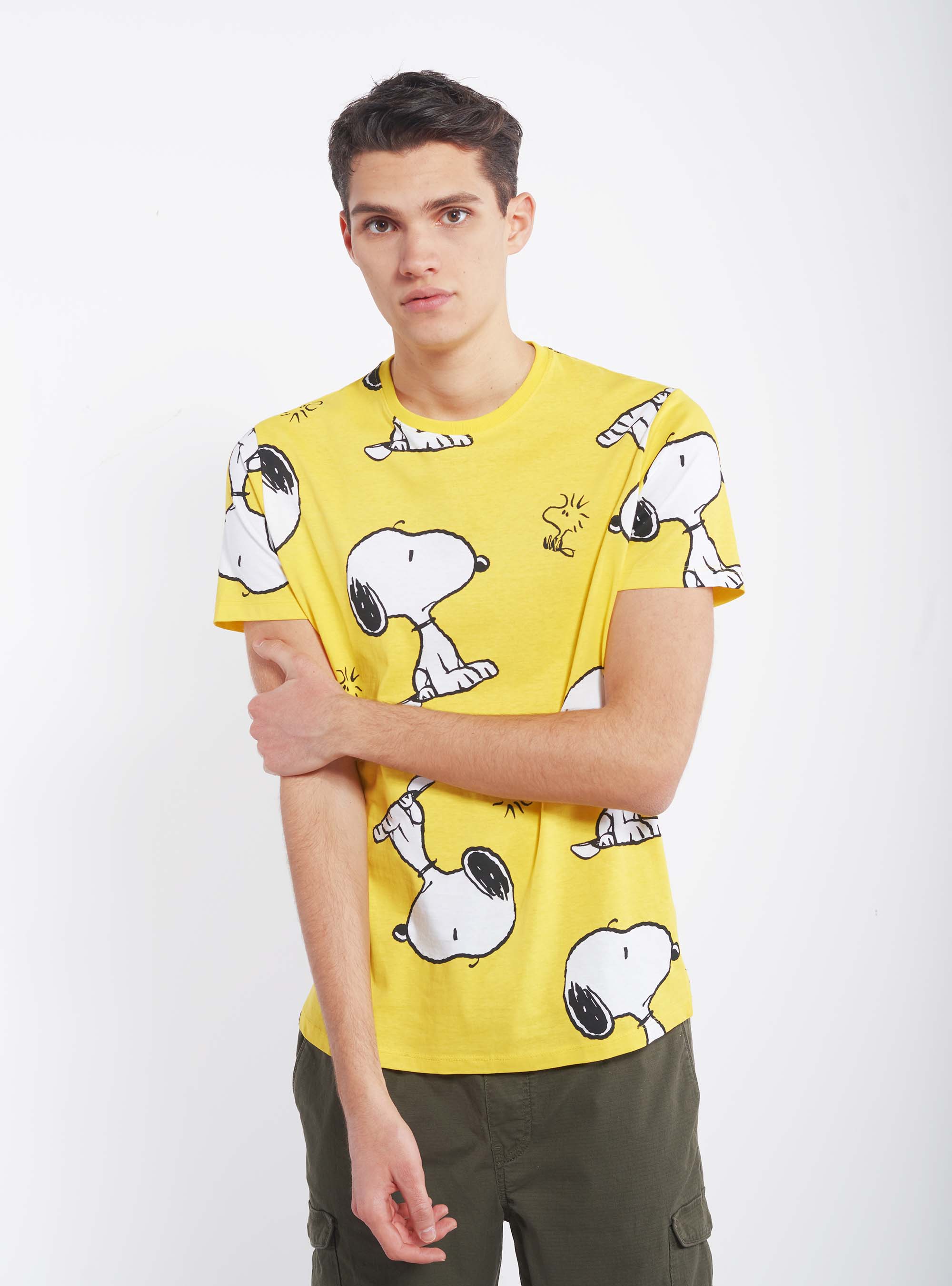 Maglietta Snoopy x Alcott stampa allover, MULTICOLORE